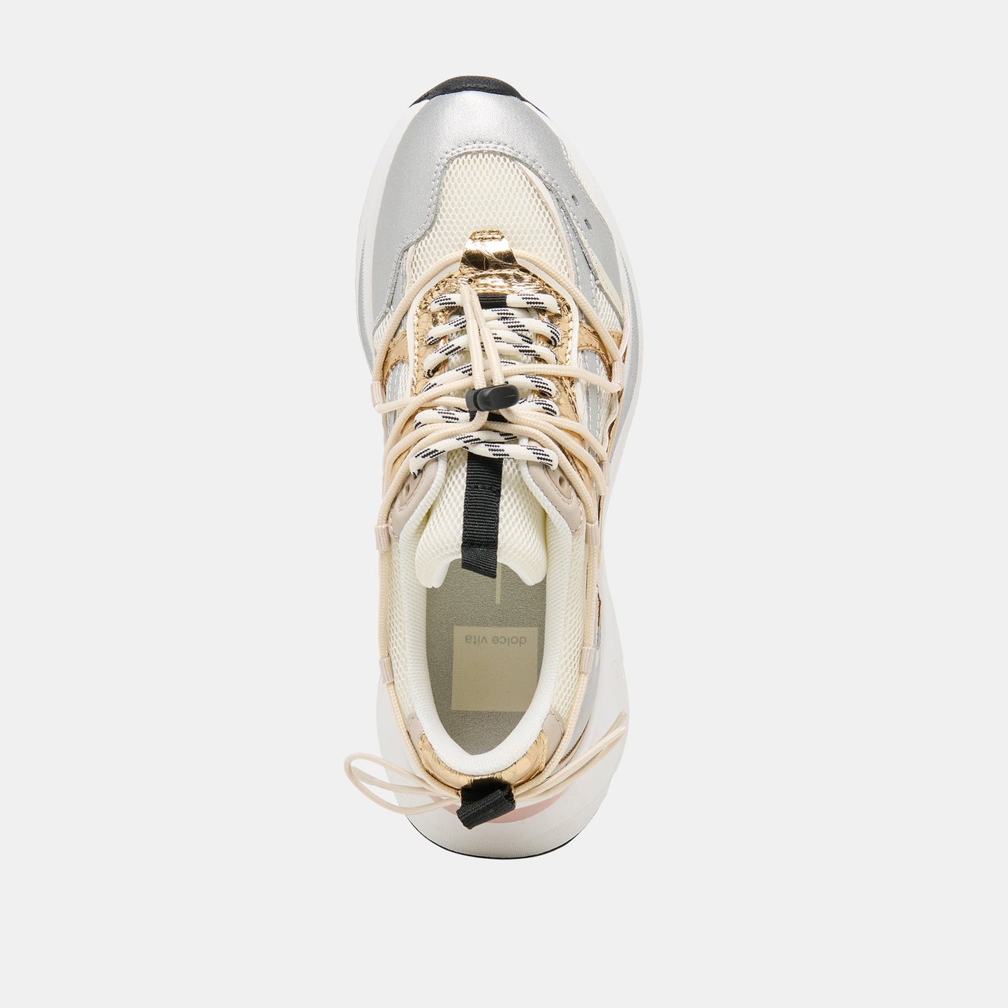 Selmar Silver Gold Leather Sneakers Dolce Vita New