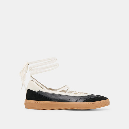 Nyomie Black Leather Sneakers Dolce Vita Outlet