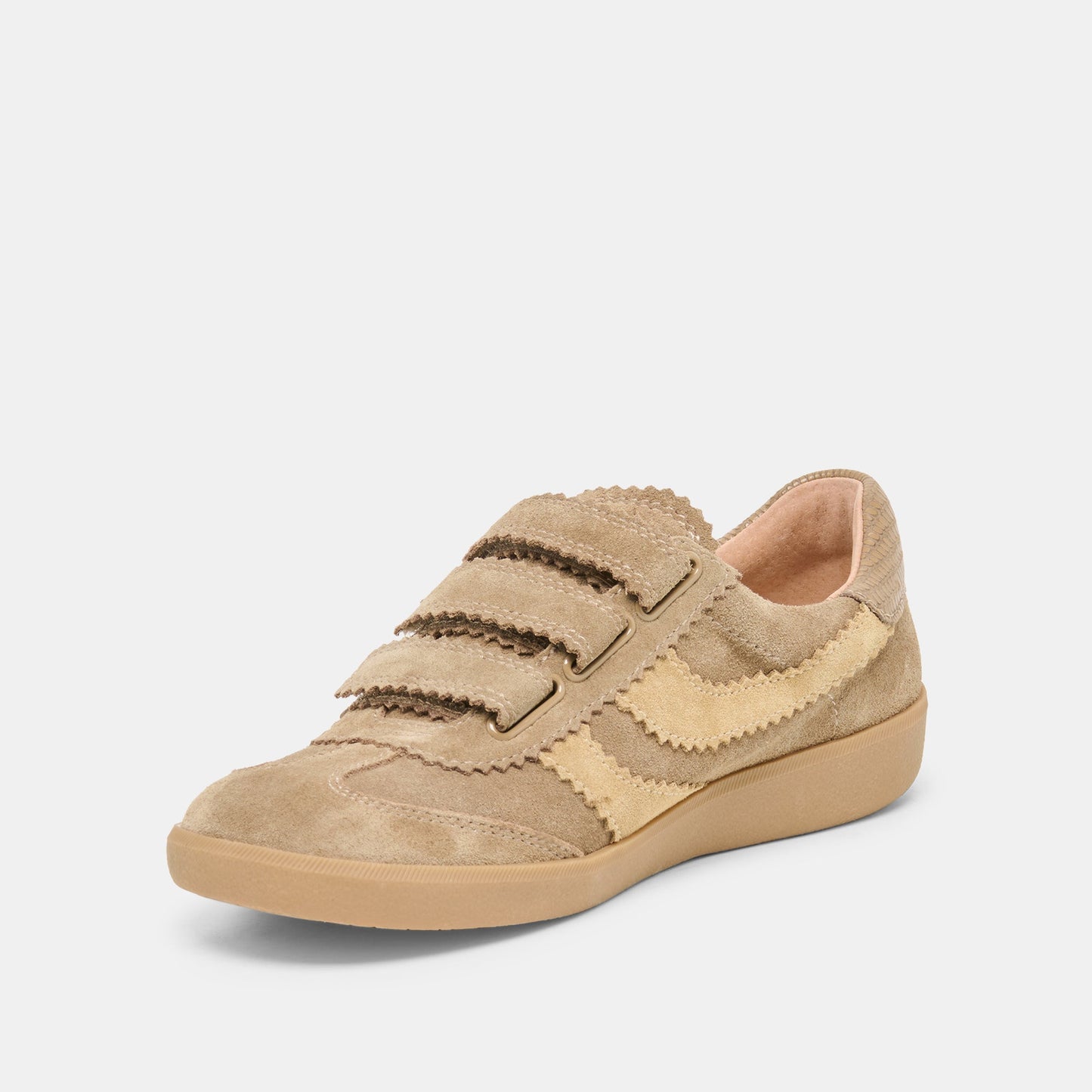 Merit Velcro Taupe Multi Leather Sneakers Dolce Vita For sale