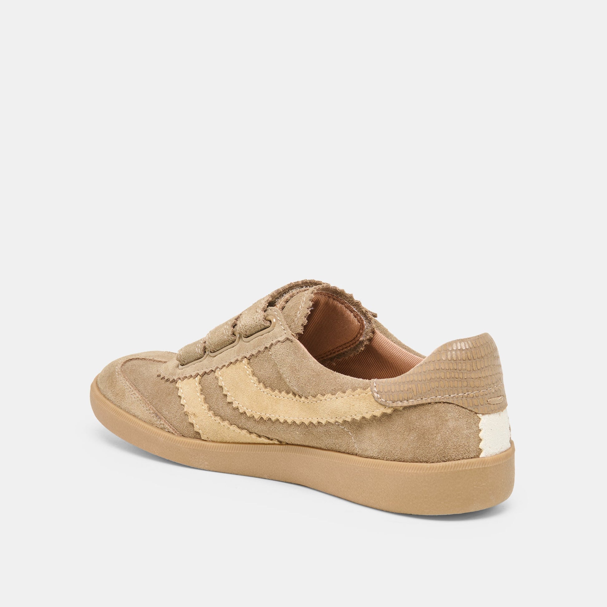 Merit Velcro Taupe Multi Leather Sneakers Dolce Vita For sale
