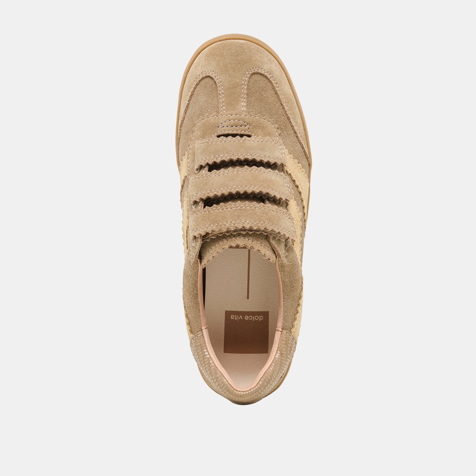 Merit Velcro Taupe Multi Leather Sneakers Dolce Vita For sale