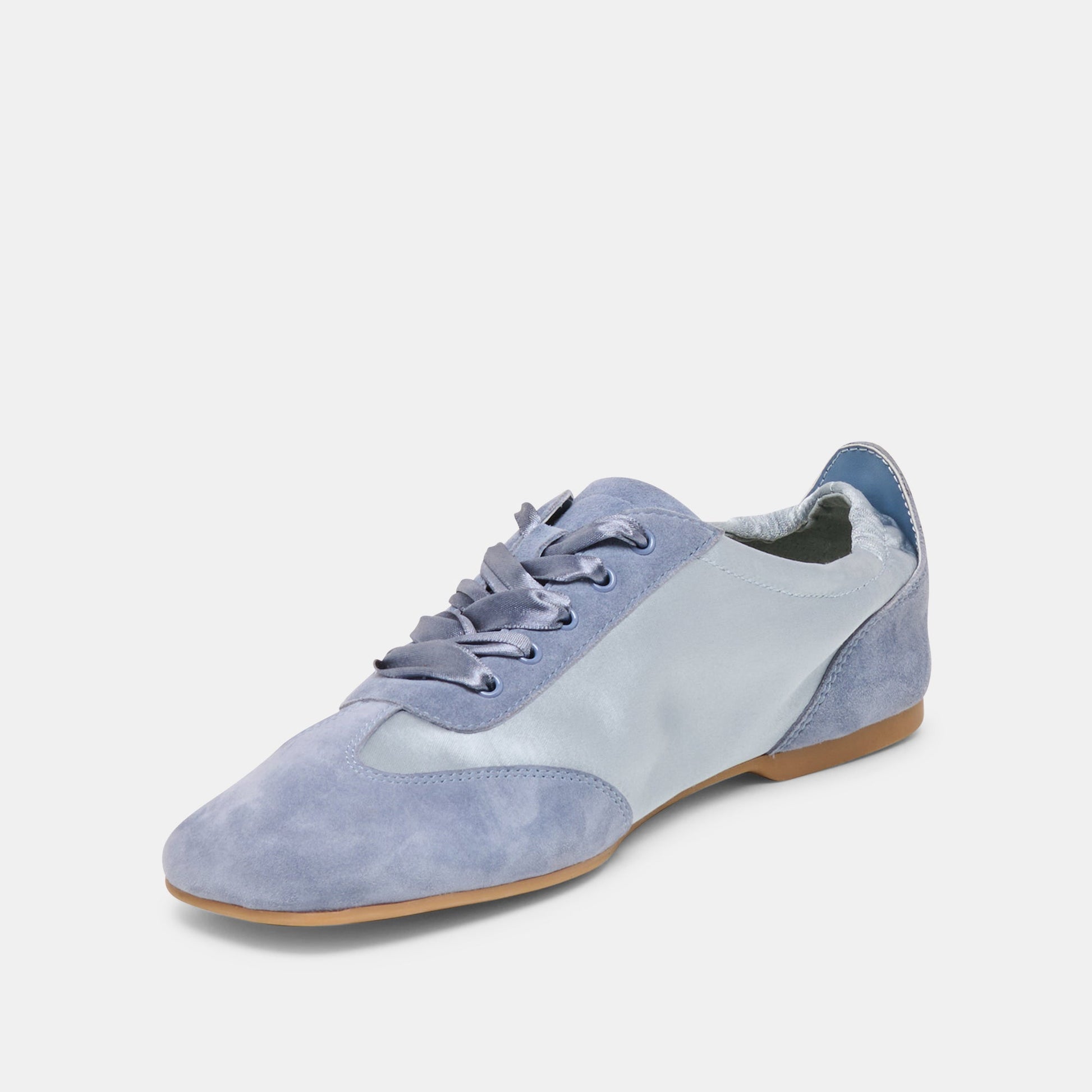Itzy Periwinkle Satin Sneakers Dolce Vita Outlet