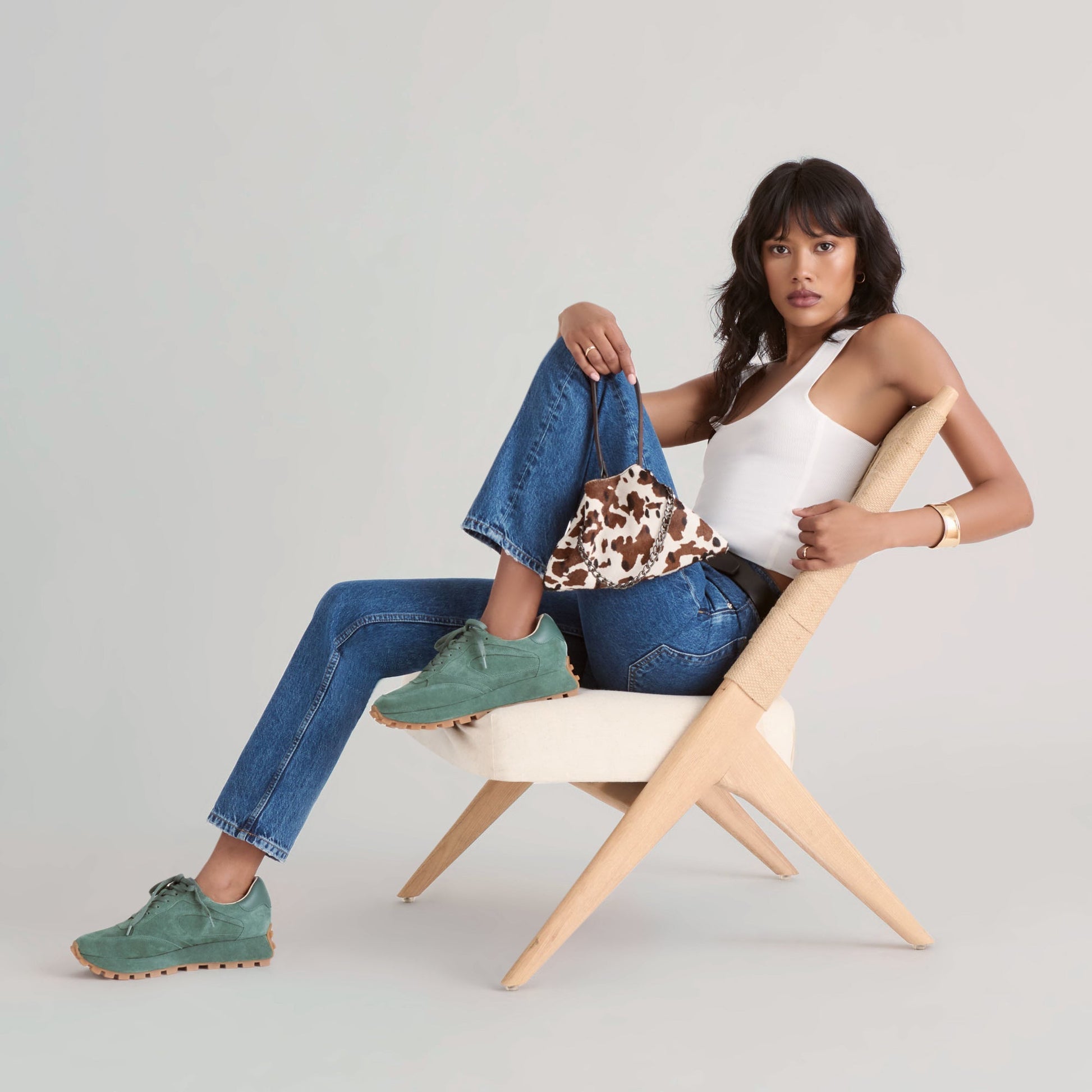Tricia Dk Green Suede Sneakers Dolce Vita New