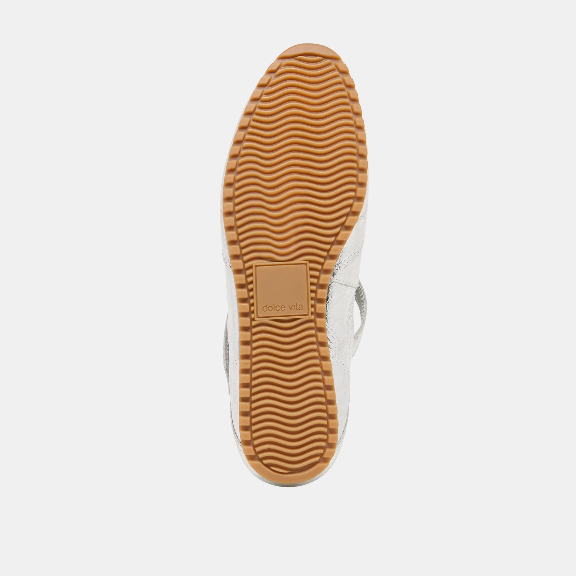 YONO Silver Distressed Leather Ballet Sneaker Flats Dolce Vita Discount