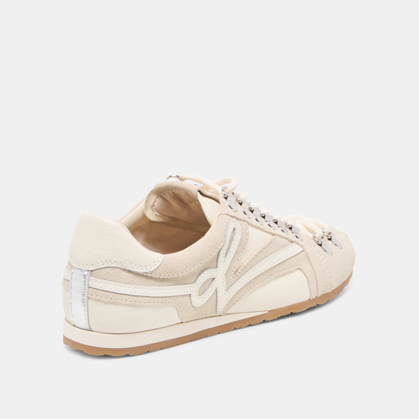 DEACON Ivory Suede Lace-Up Sneakers Dolce Vita Sale