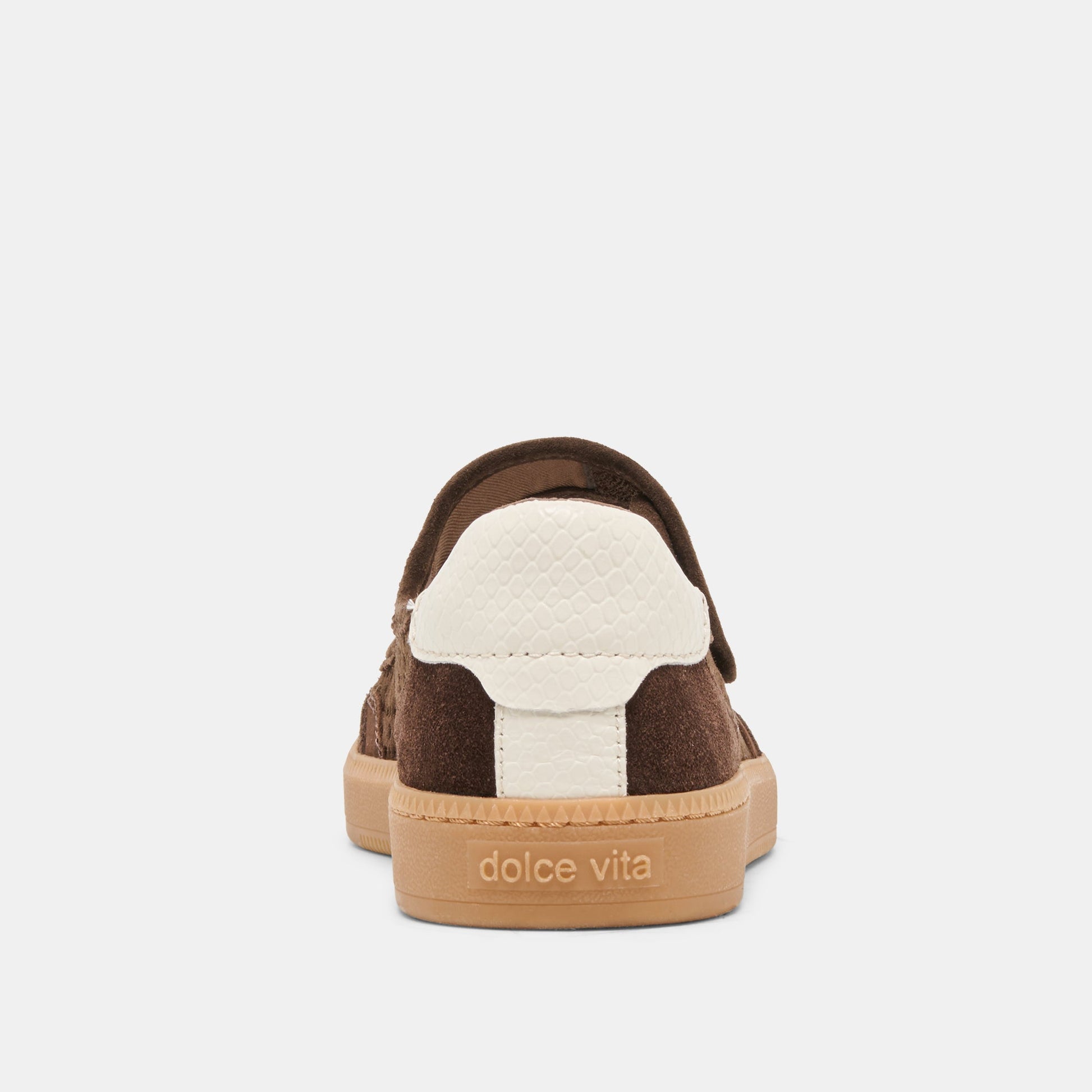 NANET Dk Brown Perforated Suede Mary-Jane Ballet Sneakers Dolce Vita Outlet