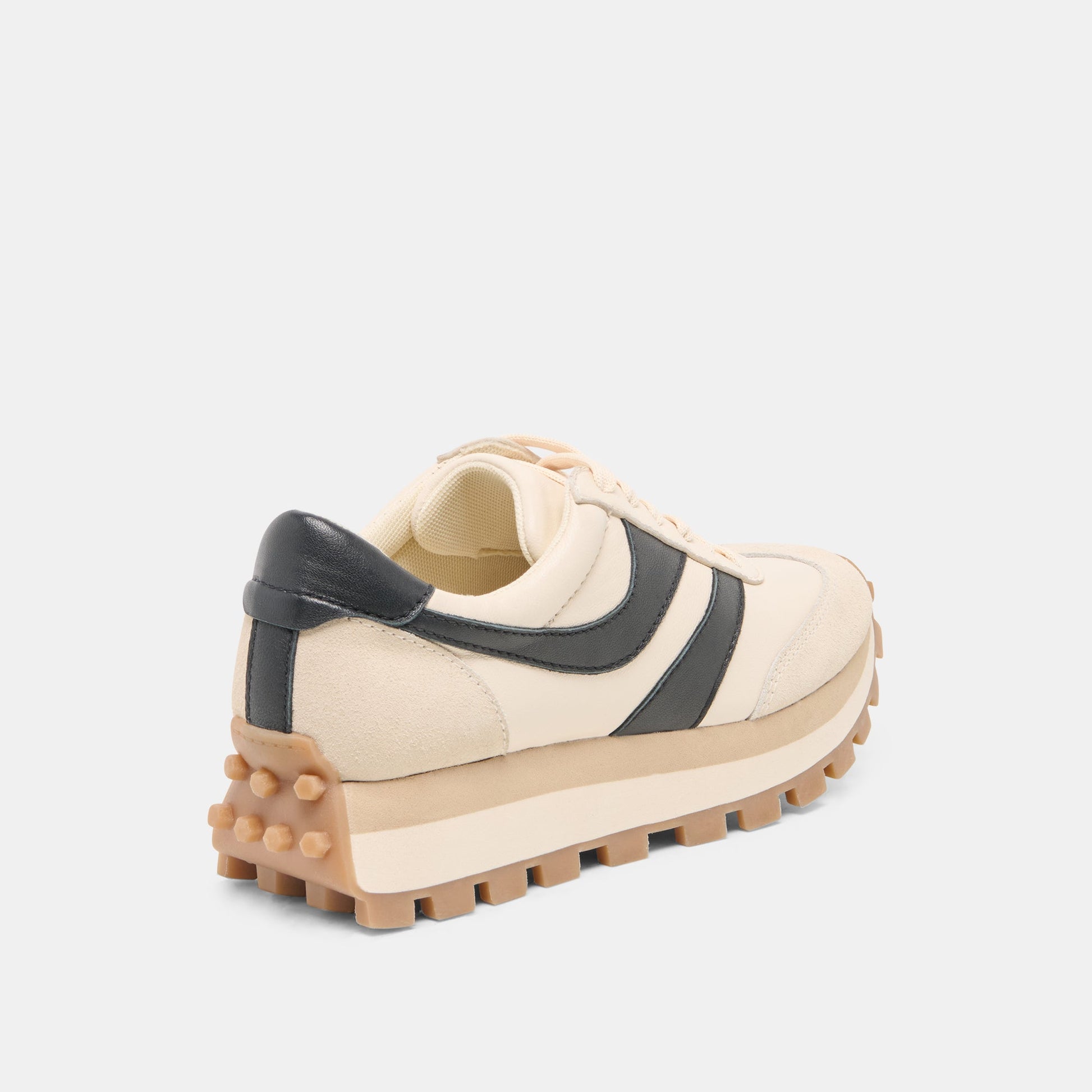 TRESA White Black Leather Platform Sneakers Dolce Vita On sale