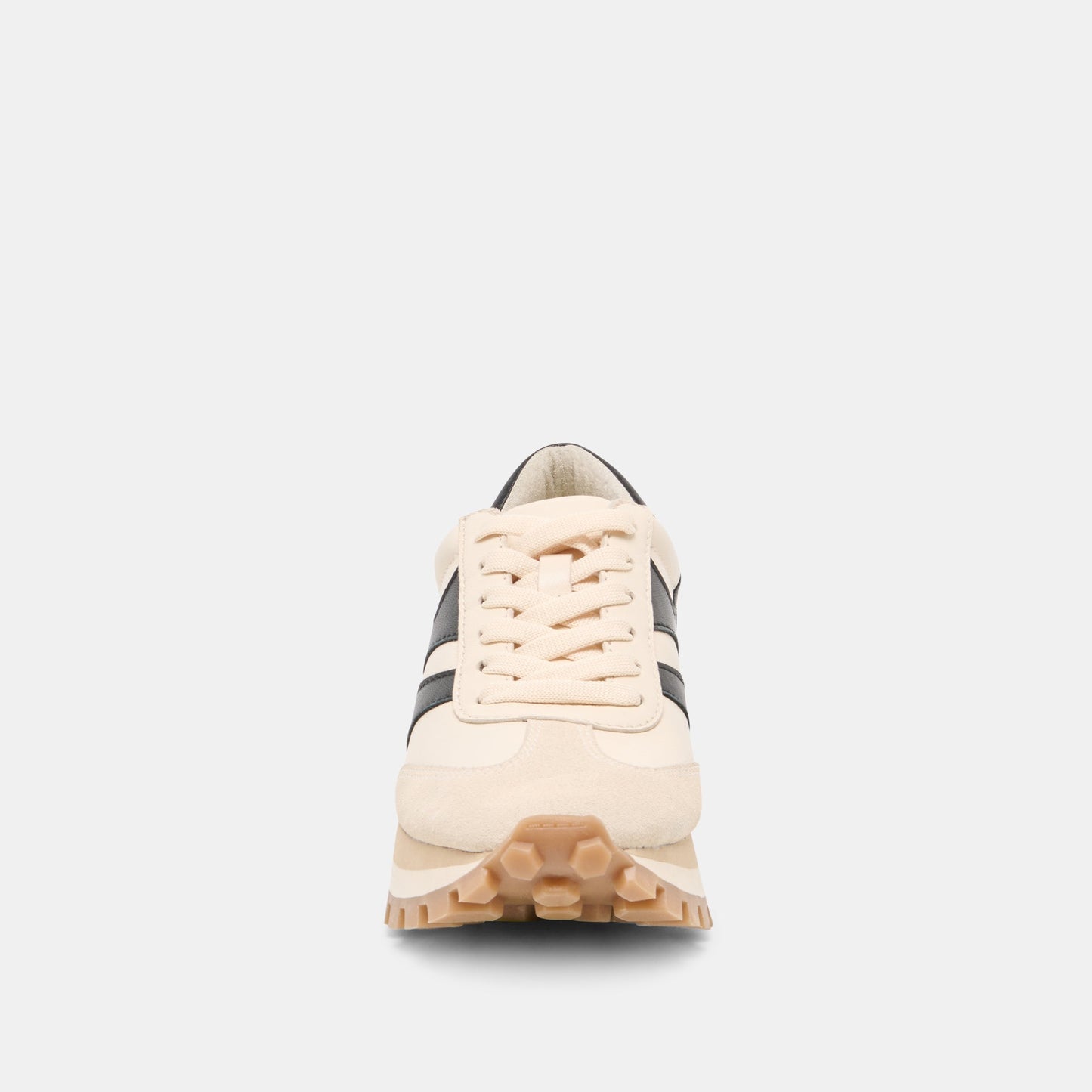 TRESA White Black Leather Platform Sneakers Dolce Vita On sale