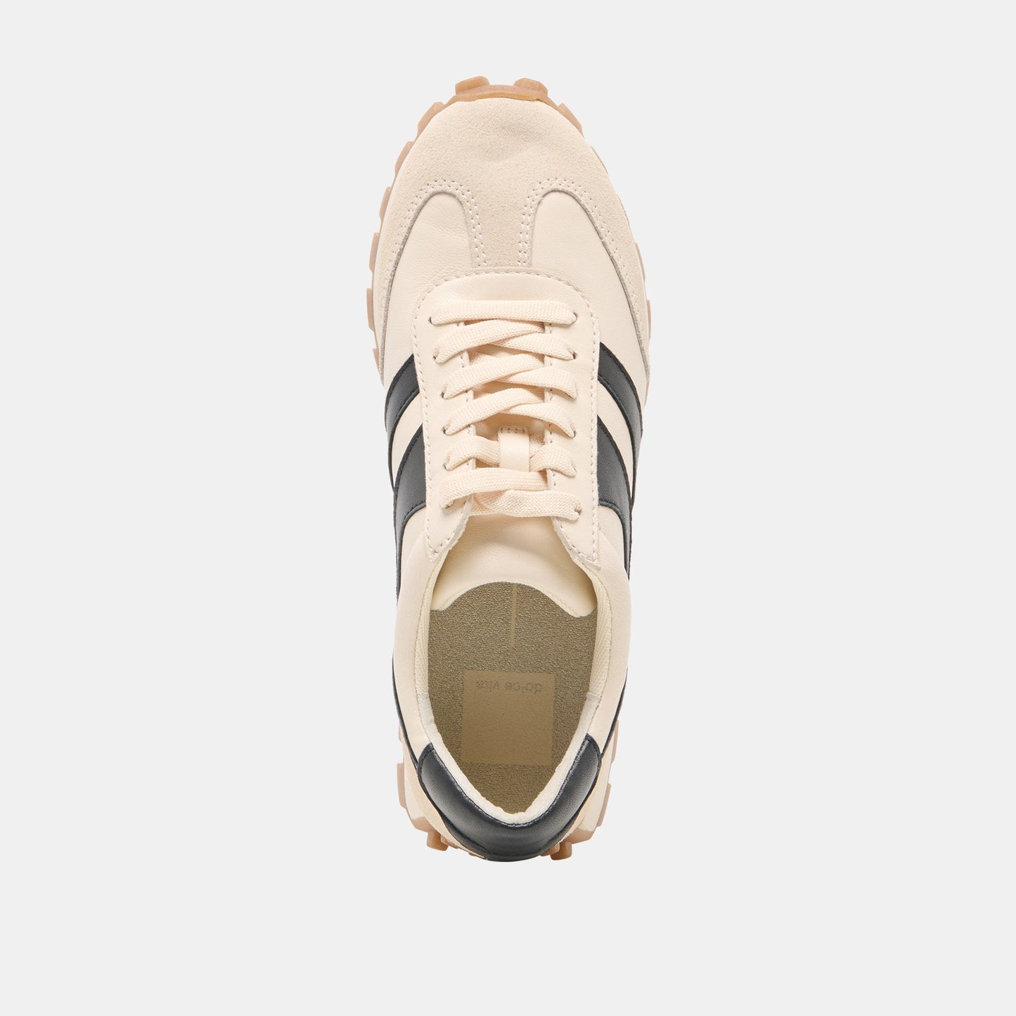 TRESA White Black Leather Platform Sneakers Dolce Vita On sale