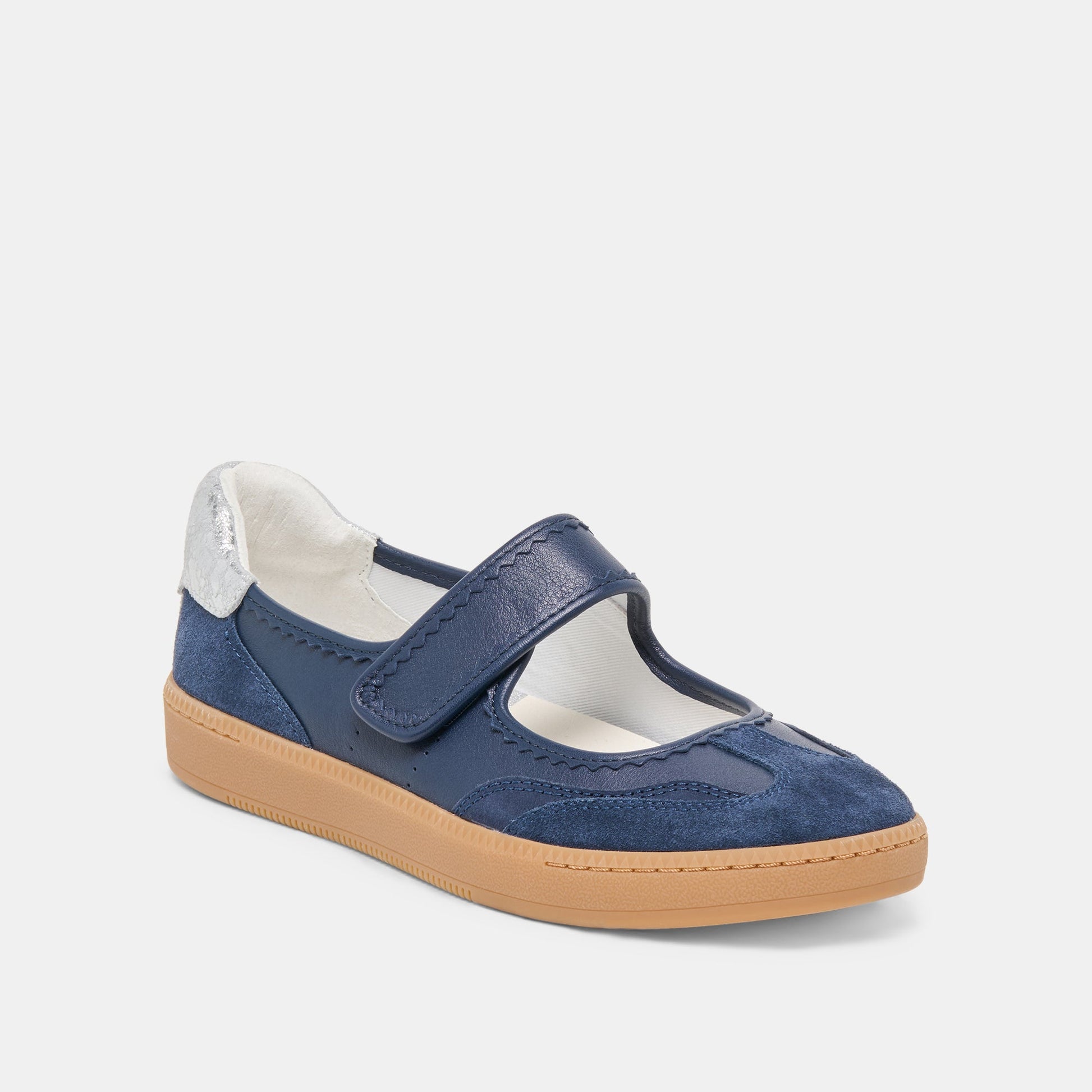 NANET Dk Navy Suede Mary-Jane Ballet Sneakers Dolce Vita us