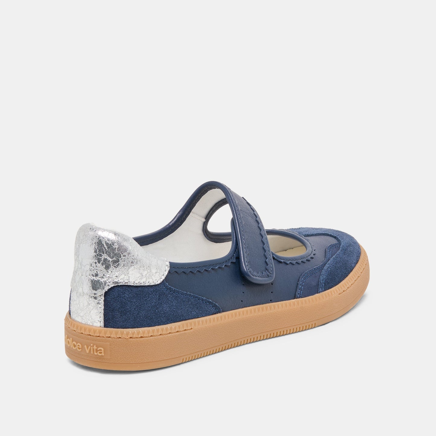 NANET Dk Navy Suede Mary-Jane Ballet Sneakers Dolce Vita us