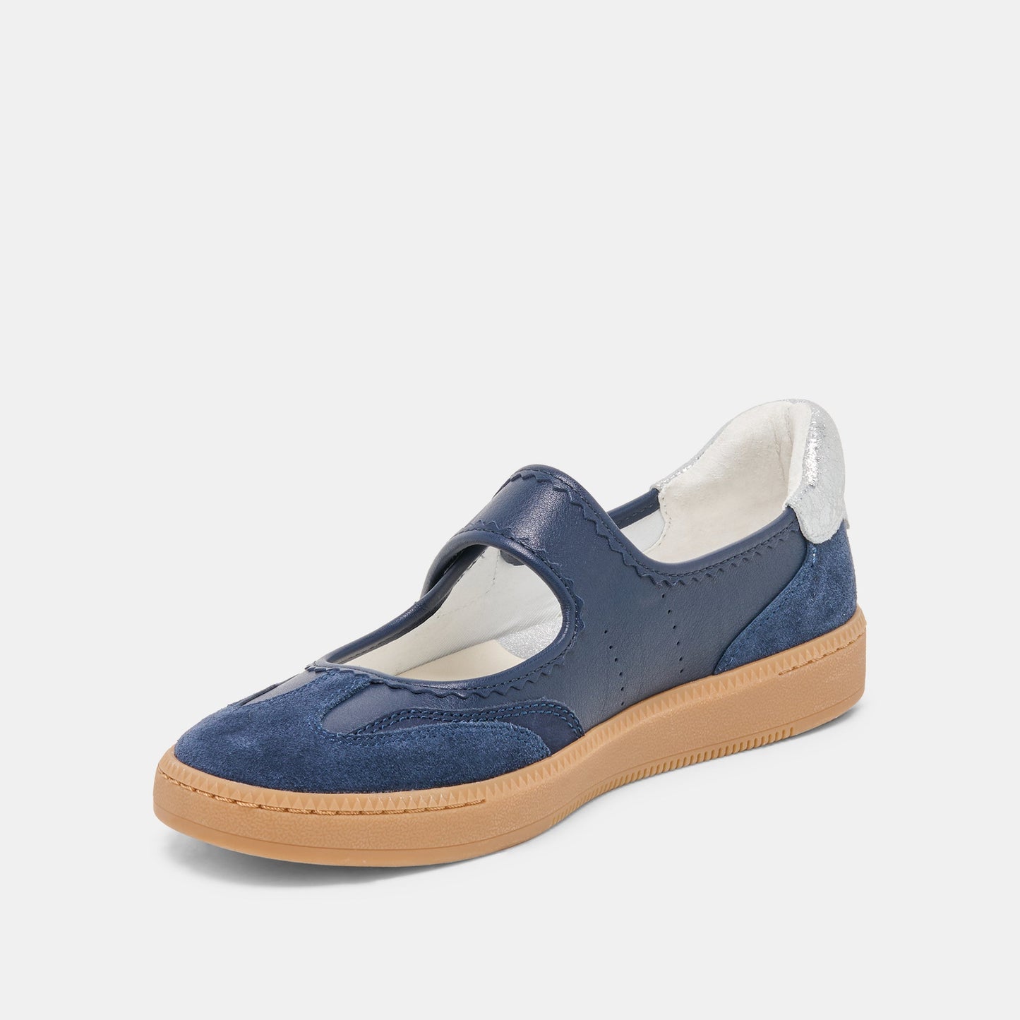 NANET Dk Navy Suede Mary-Jane Ballet Sneakers Dolce Vita us