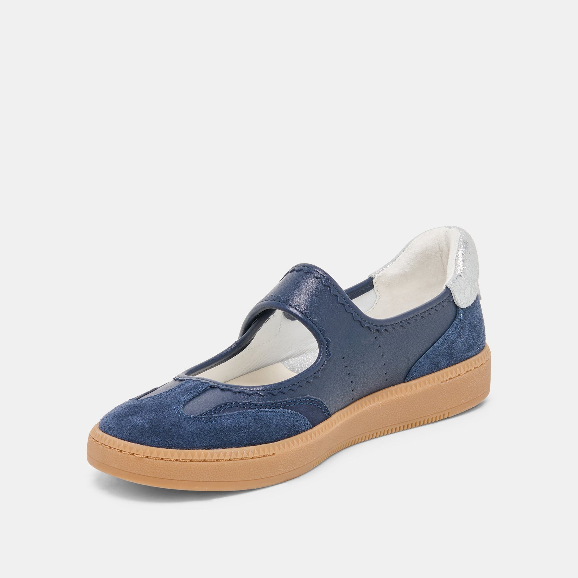 NANET Dk Navy Suede Mary-Jane Ballet Sneakers Dolce Vita us