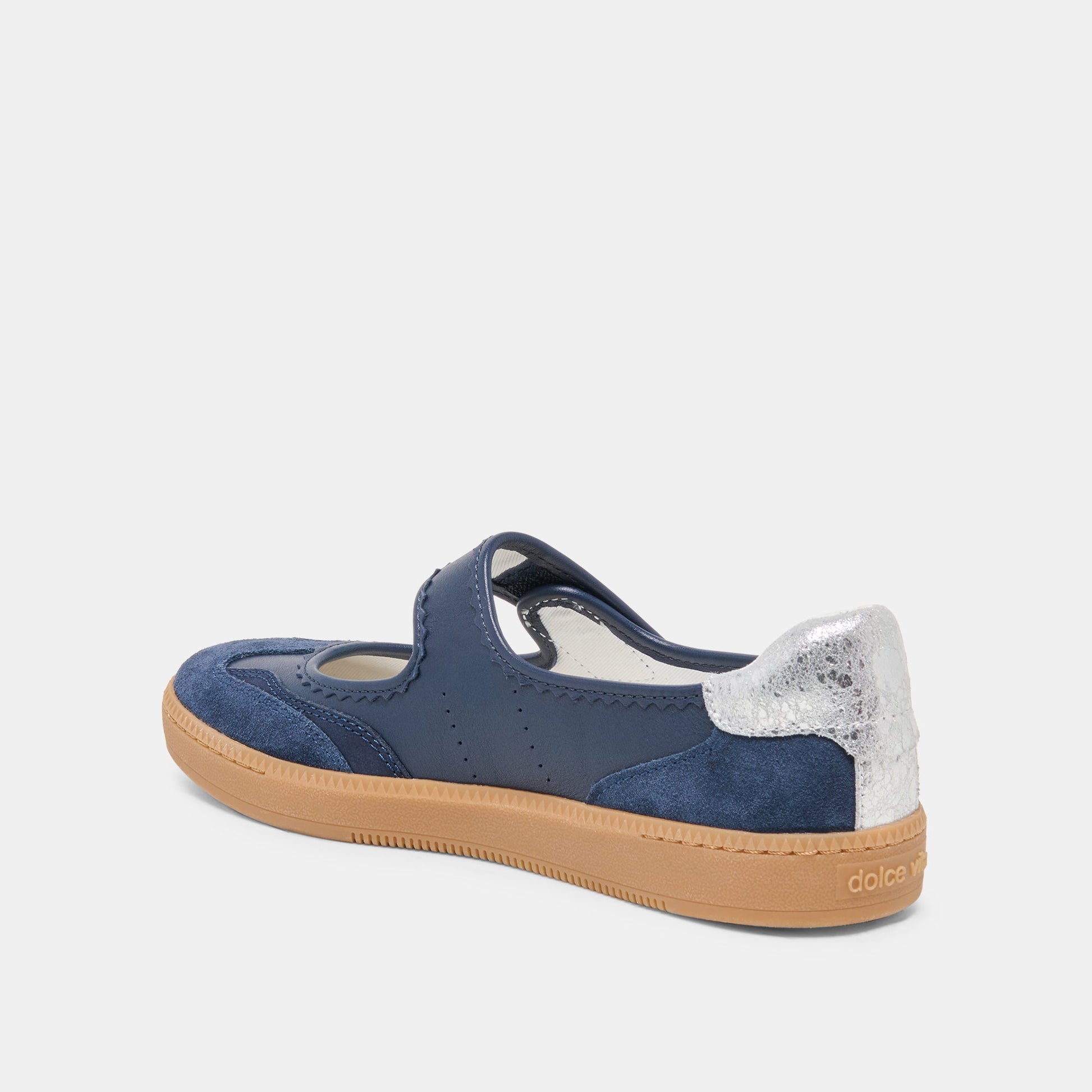 NANET Dk Navy Suede Mary-Jane Ballet Sneakers Dolce Vita us