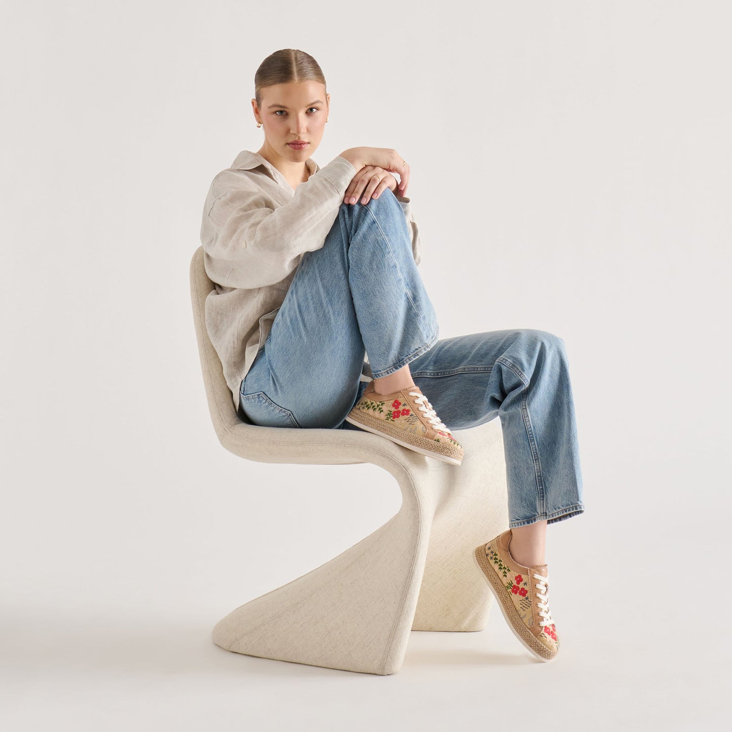 Azalia Sand Floral Raffia Heels Dolce Vita Online