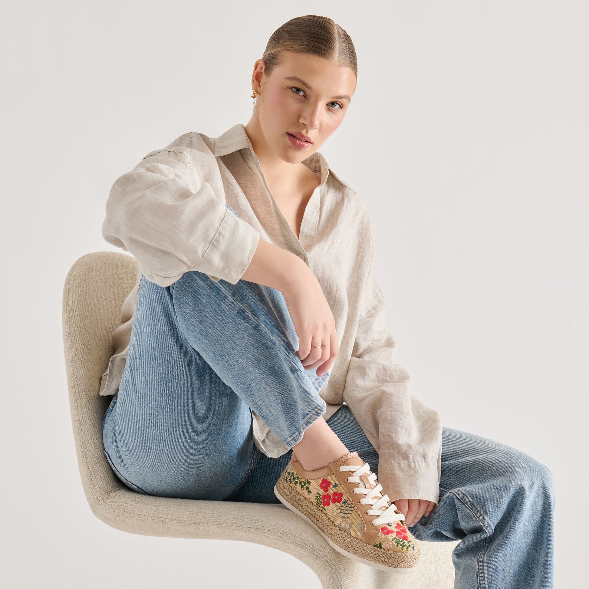 Azalia Sand Floral Raffia Heels Dolce Vita Online