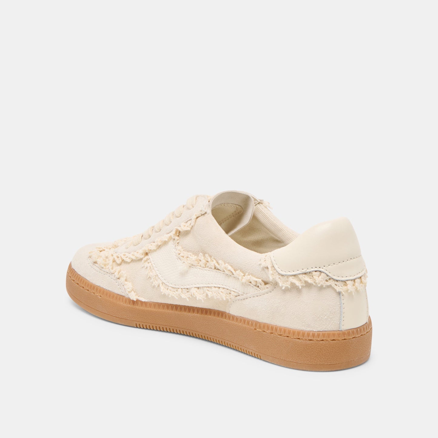 Notice Lace Ivory Suede Sneakers Dolce Vita New