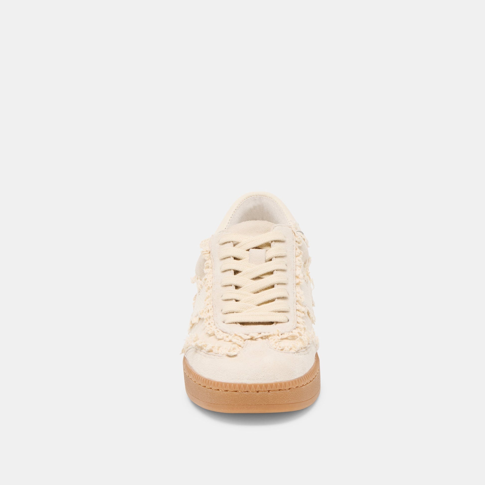 Notice Lace Ivory Suede Sneakers Dolce Vita New