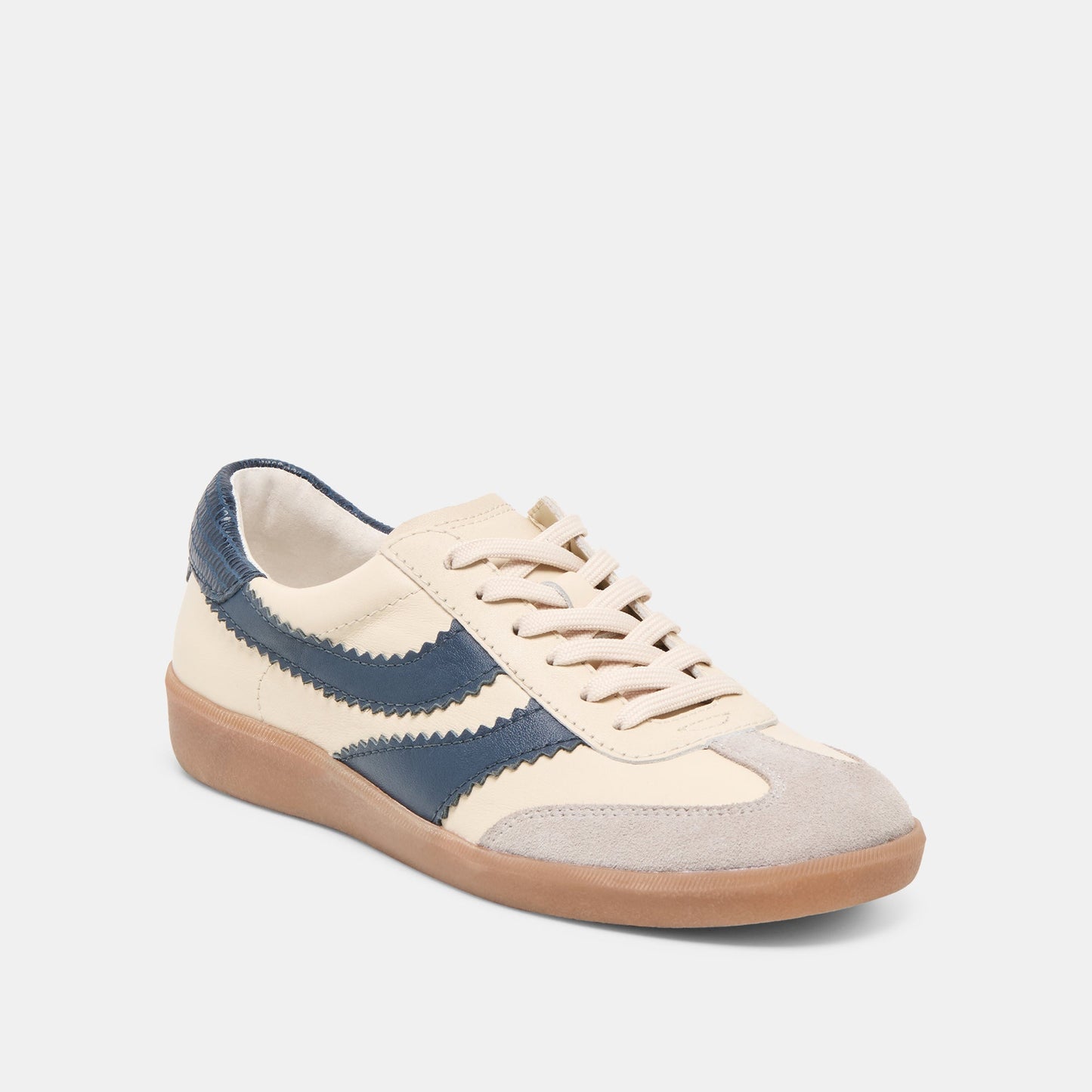 Merit White Navy Leather Sneakers Dolce Vita Sale