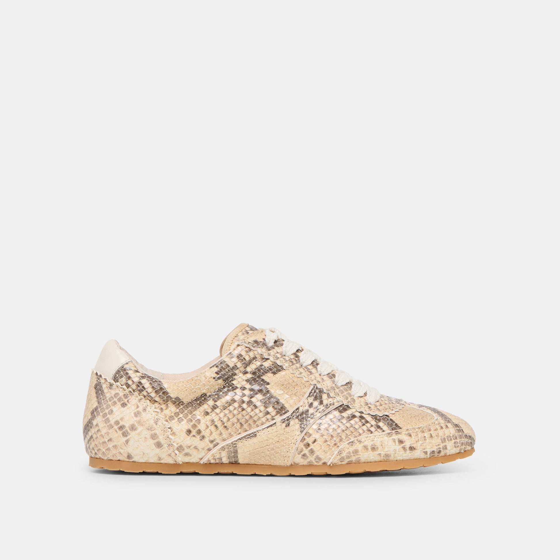 Dorie Natural Snake Embossed Leather Sneakers Dolce Vita Discount