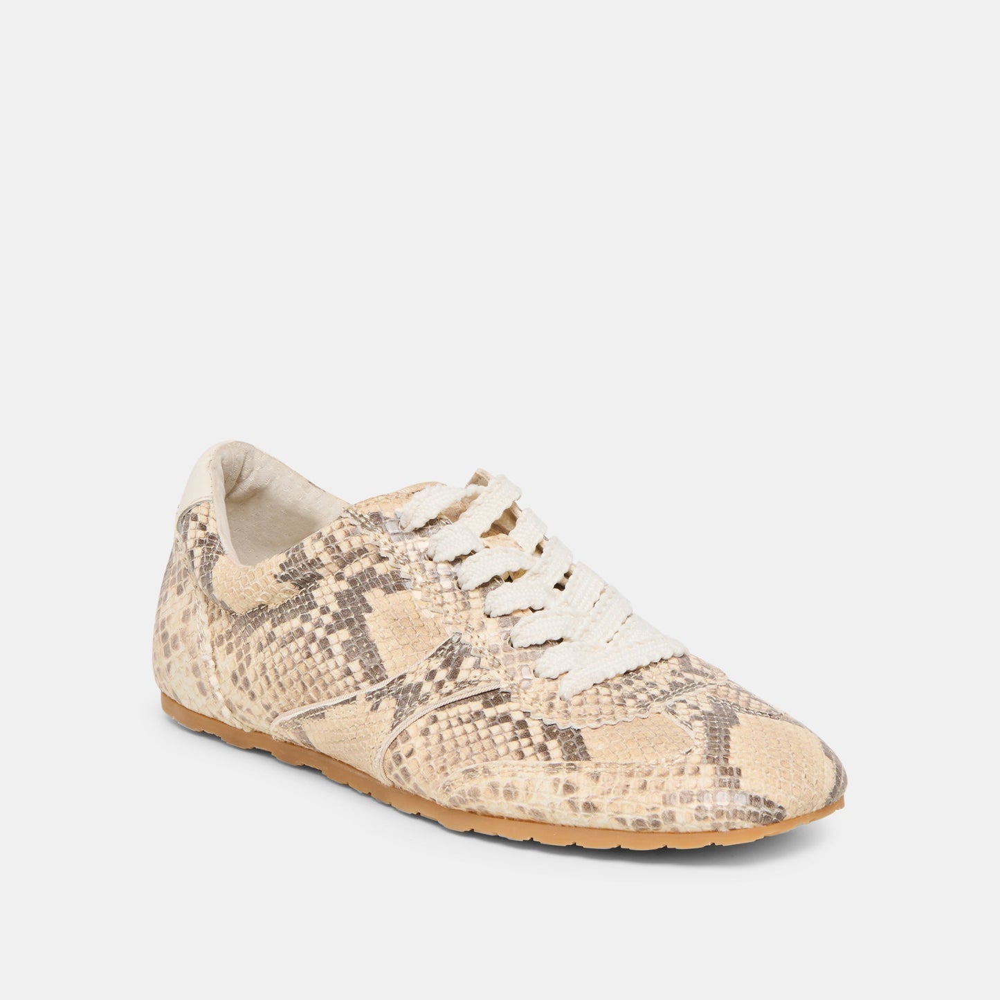 Dorie Natural Snake Embossed Leather Sneakers Dolce Vita Discount