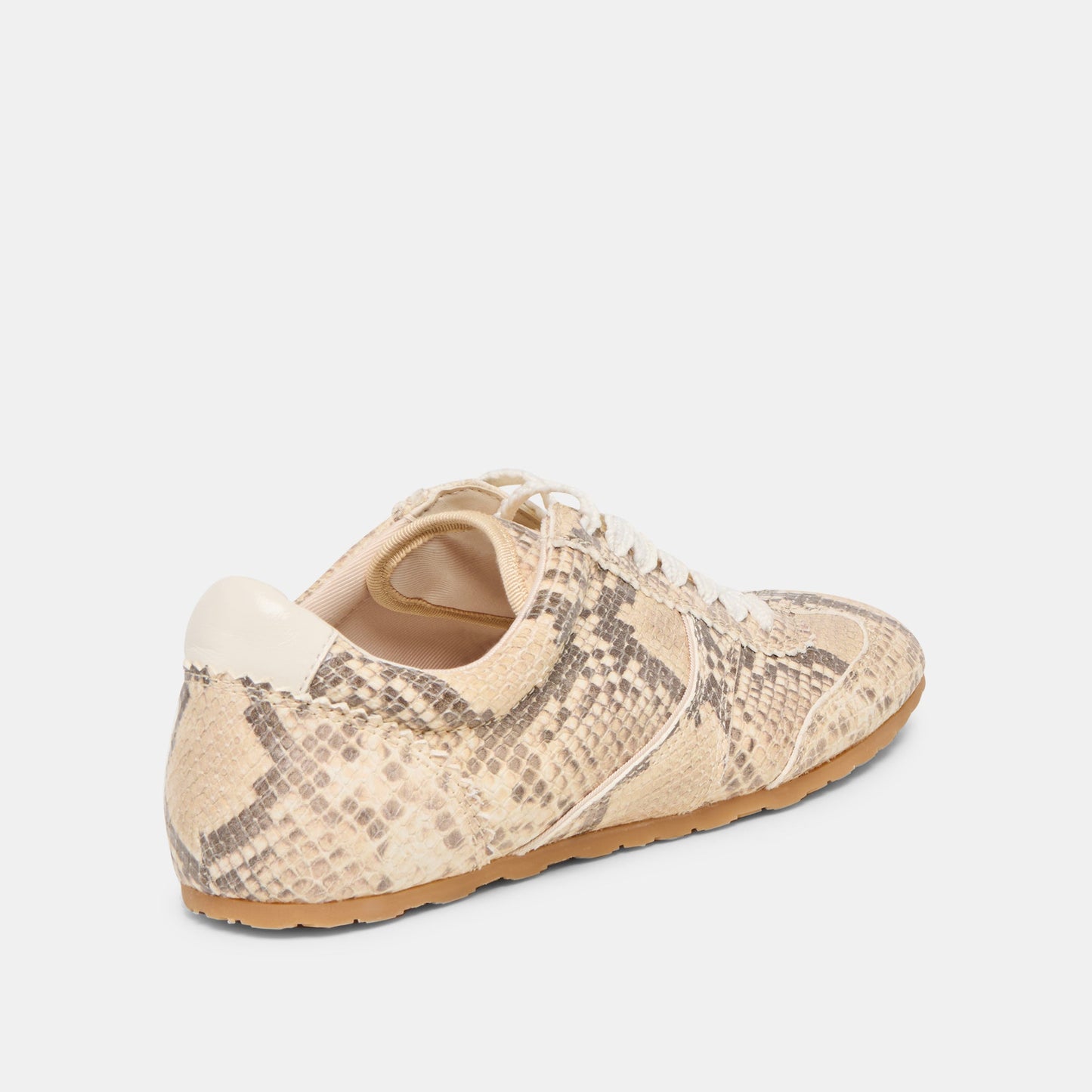 Dorie Natural Snake Embossed Leather Sneakers Dolce Vita Discount