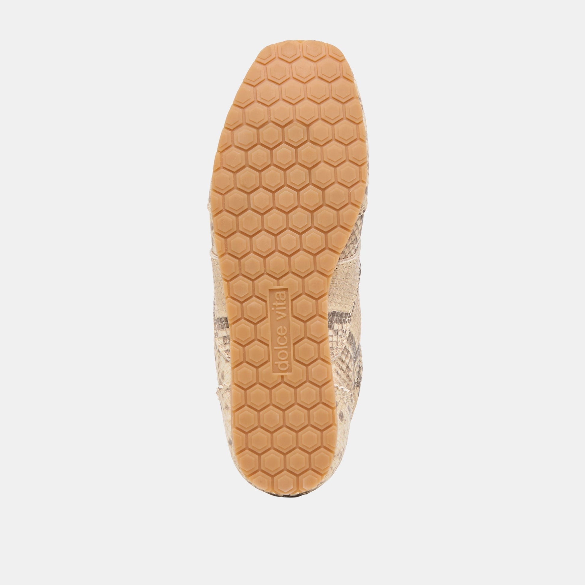 Dorie Natural Snake Embossed Leather Sneakers Dolce Vita Discount