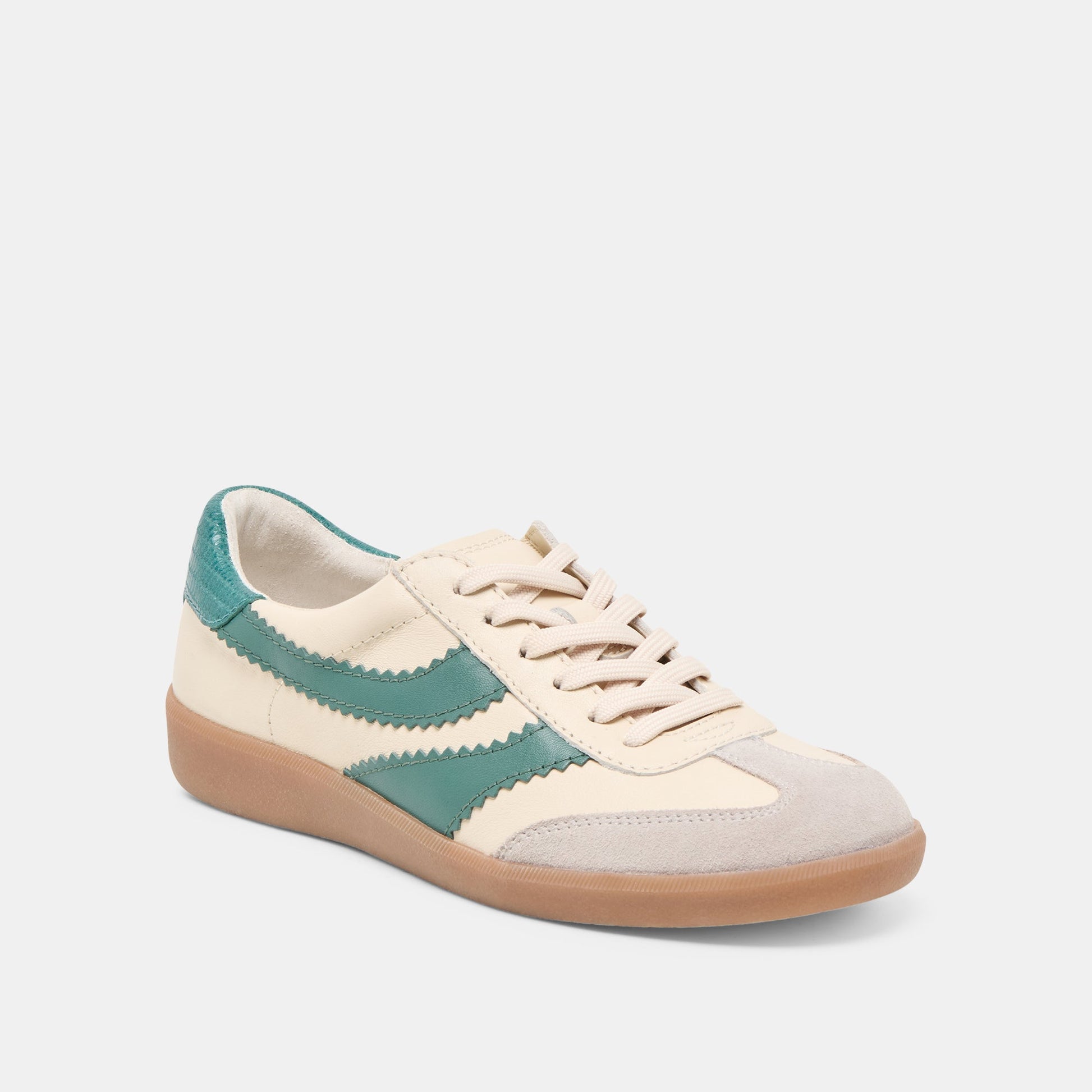Merit White Green Leather Sneakers Dolce Vita For sale