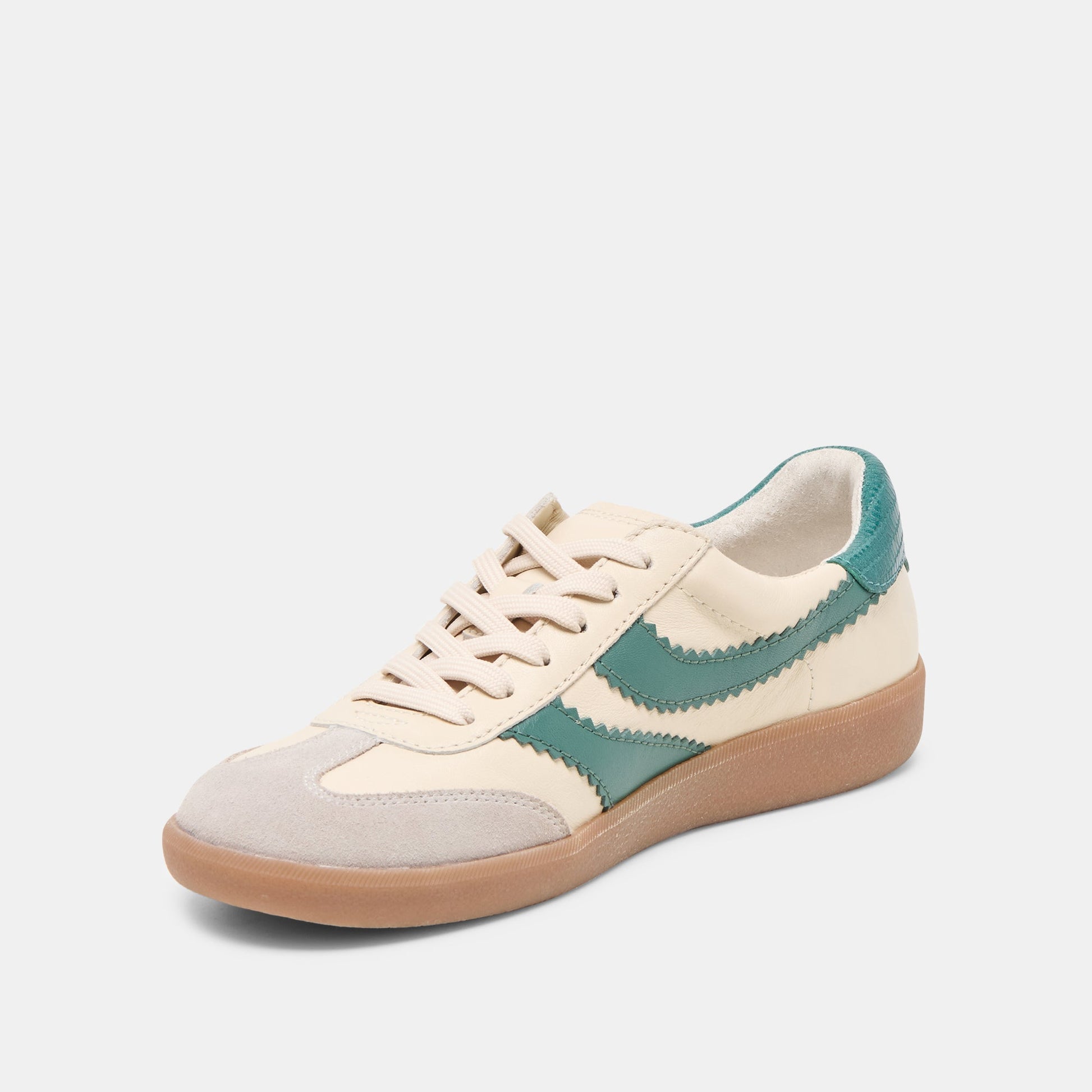 Merit White Green Leather Sneakers Dolce Vita For sale