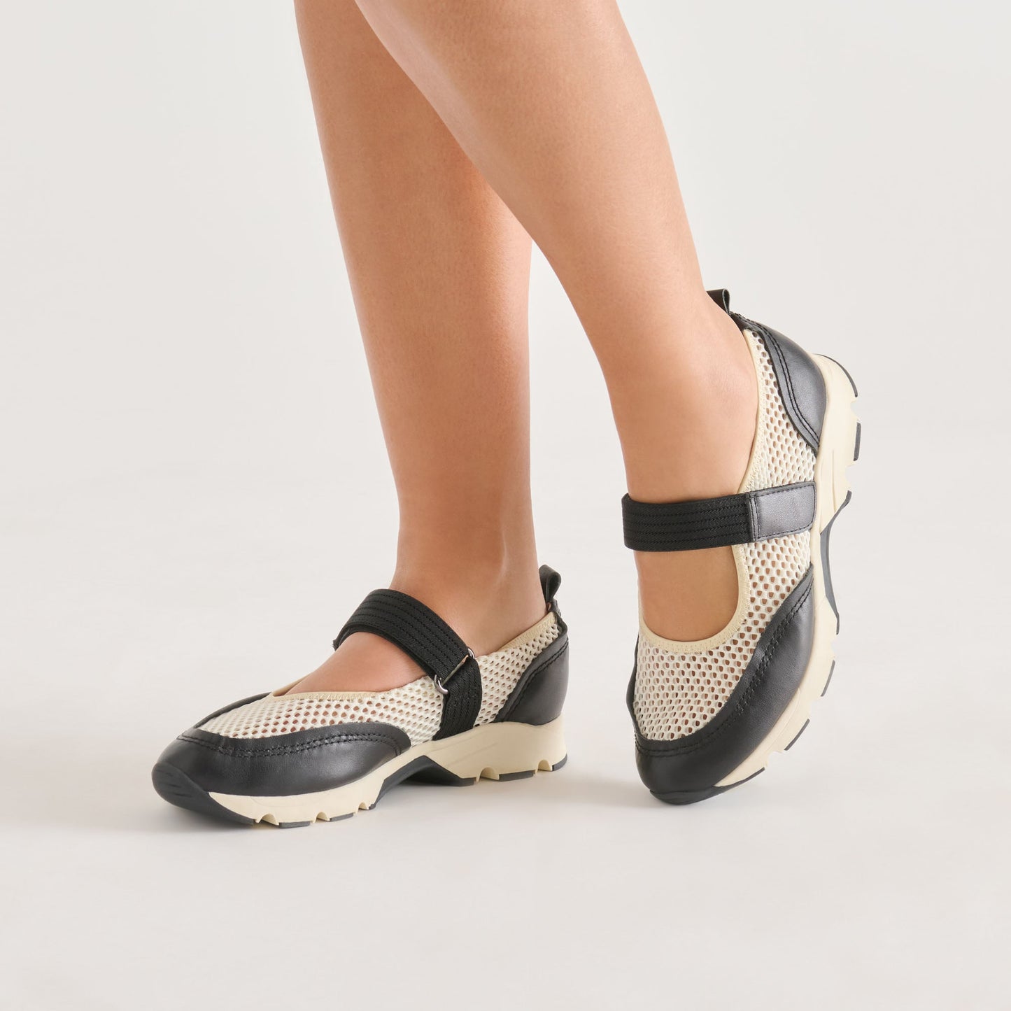 Seline White Black Mesh Sneakers Dolce Vita Sale