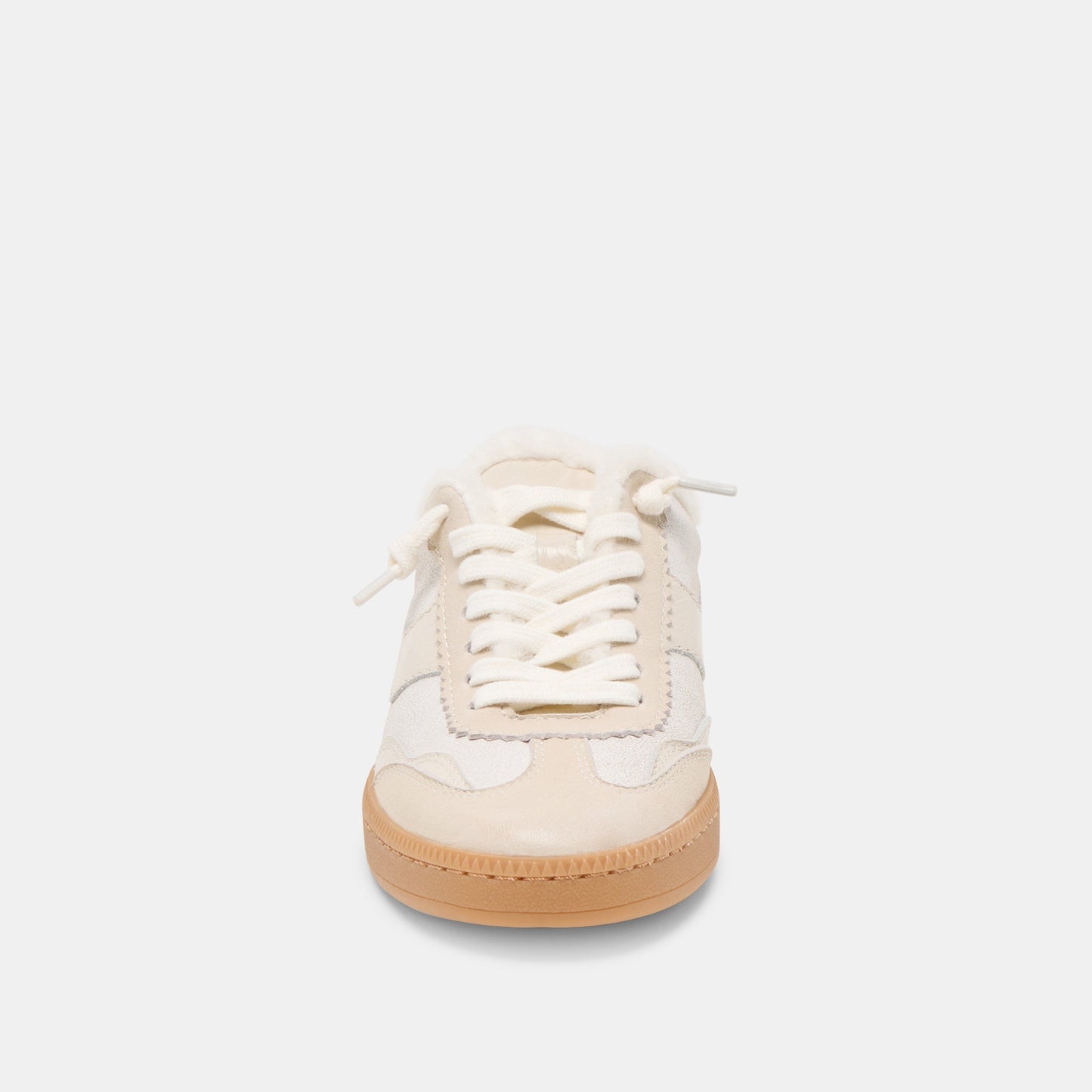 Notice Slide Plush Off White Crackled Leather Sneakers Dolce Vita On sale
