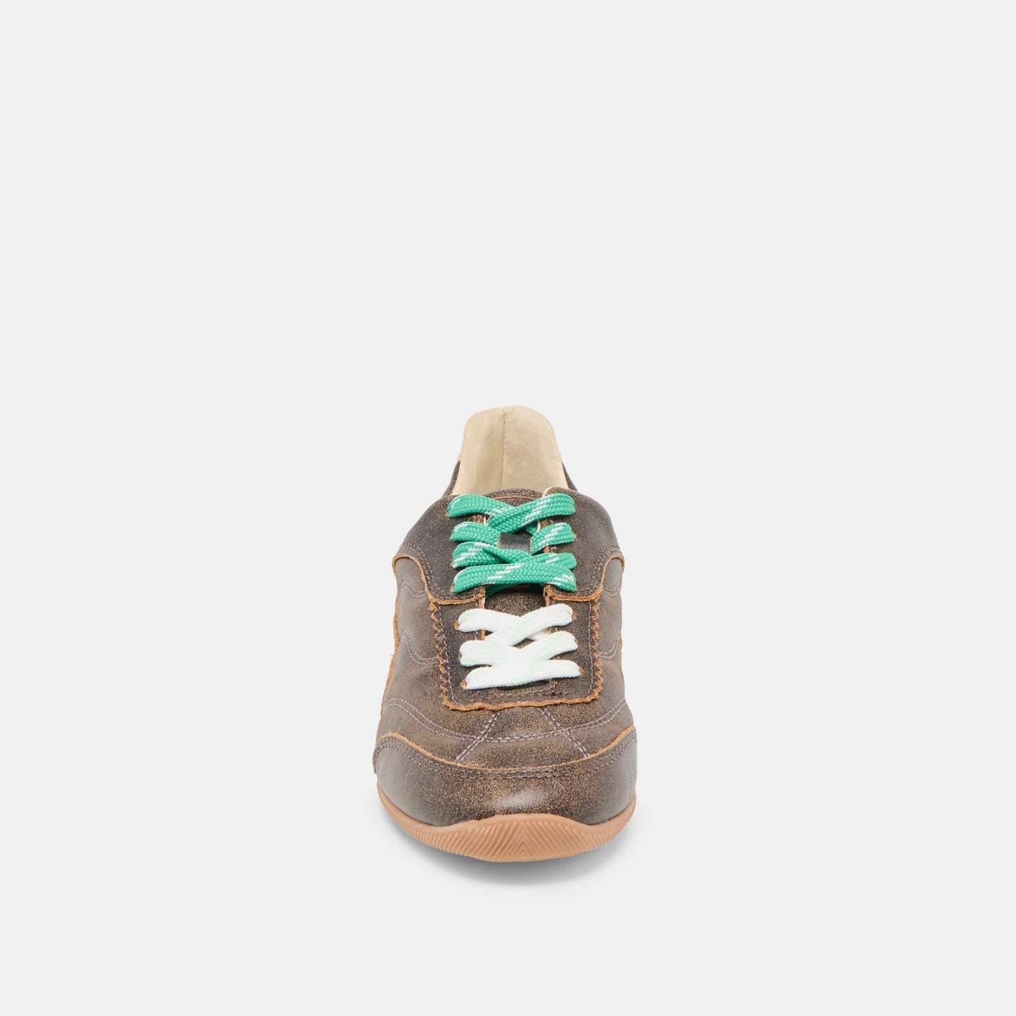 Laini Brown Distressed Leather Sneakers Dolce Vita us