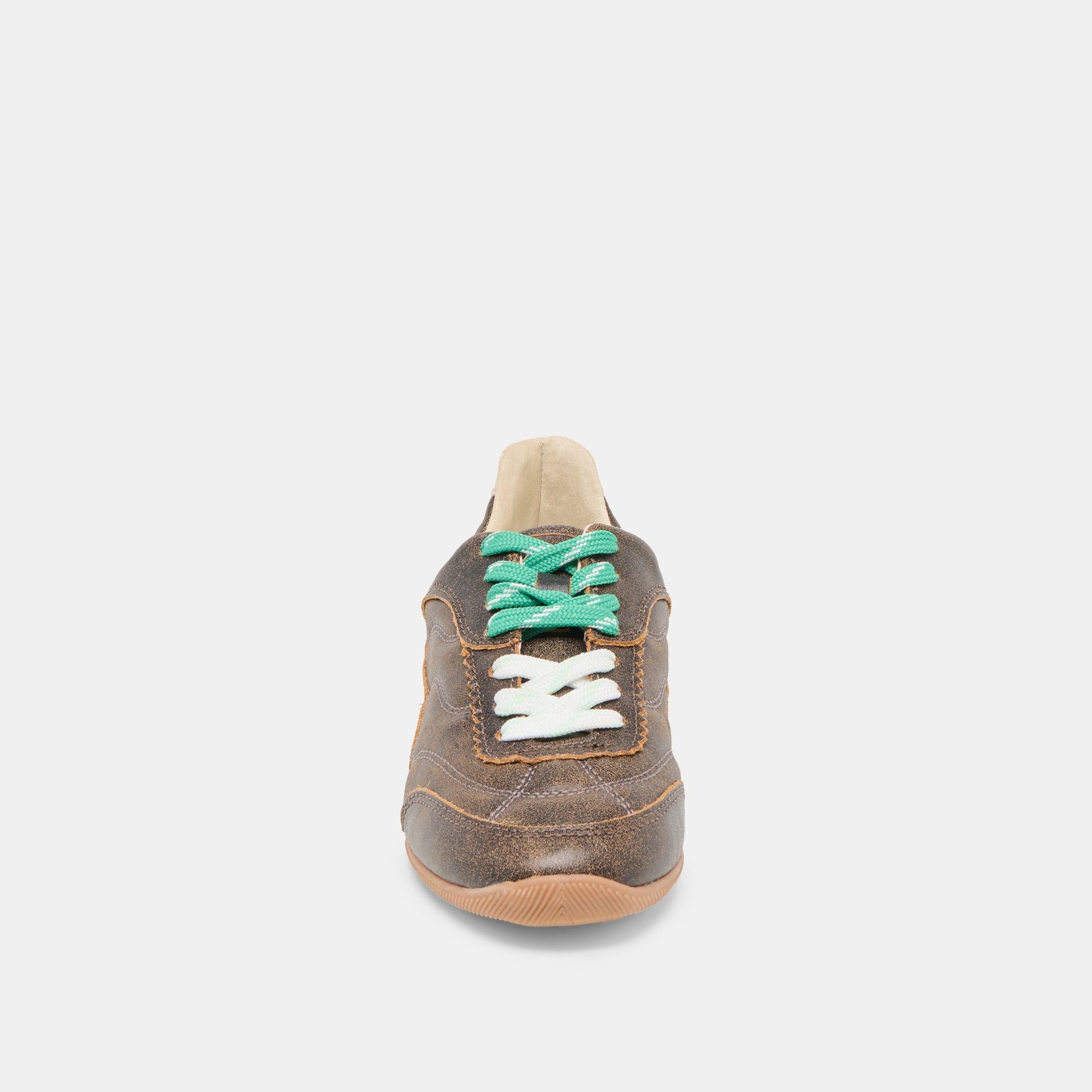 Laini Brown Distressed Leather Sneakers Dolce Vita us