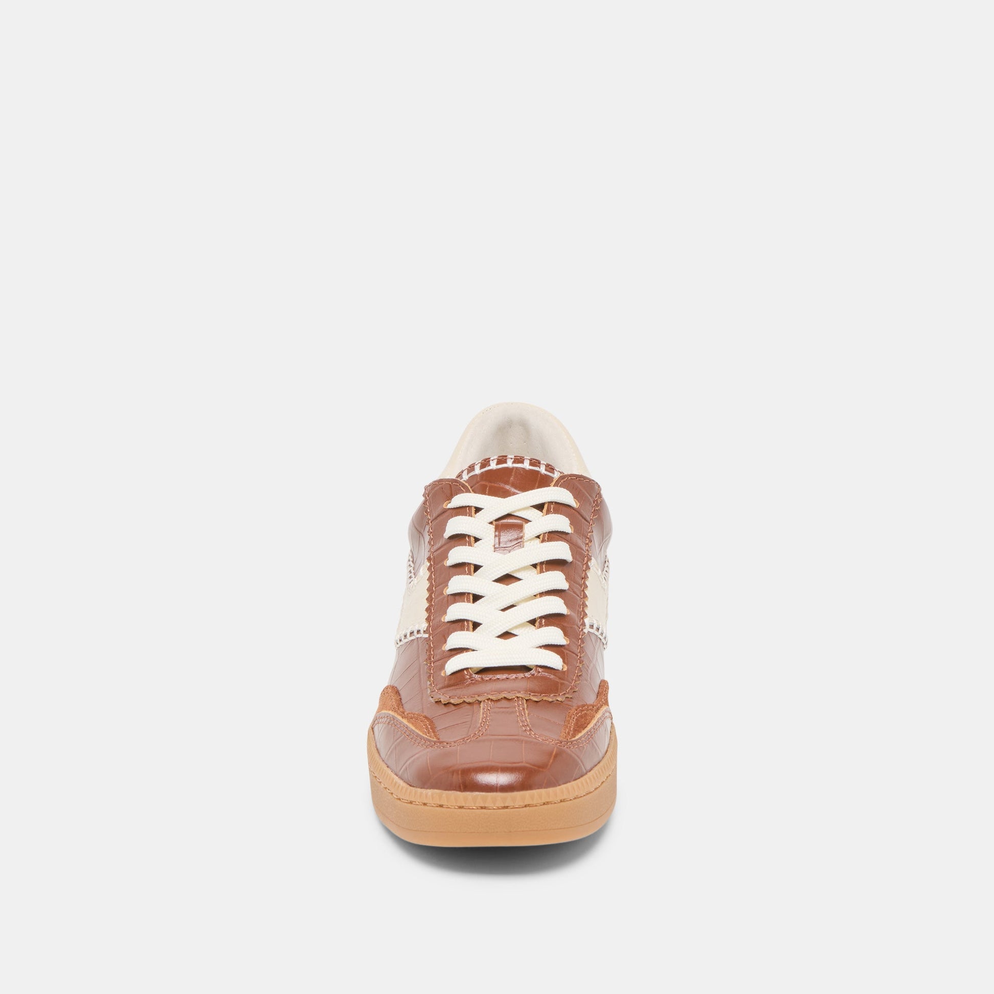 NOTICE STITCH SNEAKERS COGNAC CROCO EMBOSSED LEATHER
 – Dolce Vita Dolce Vita New