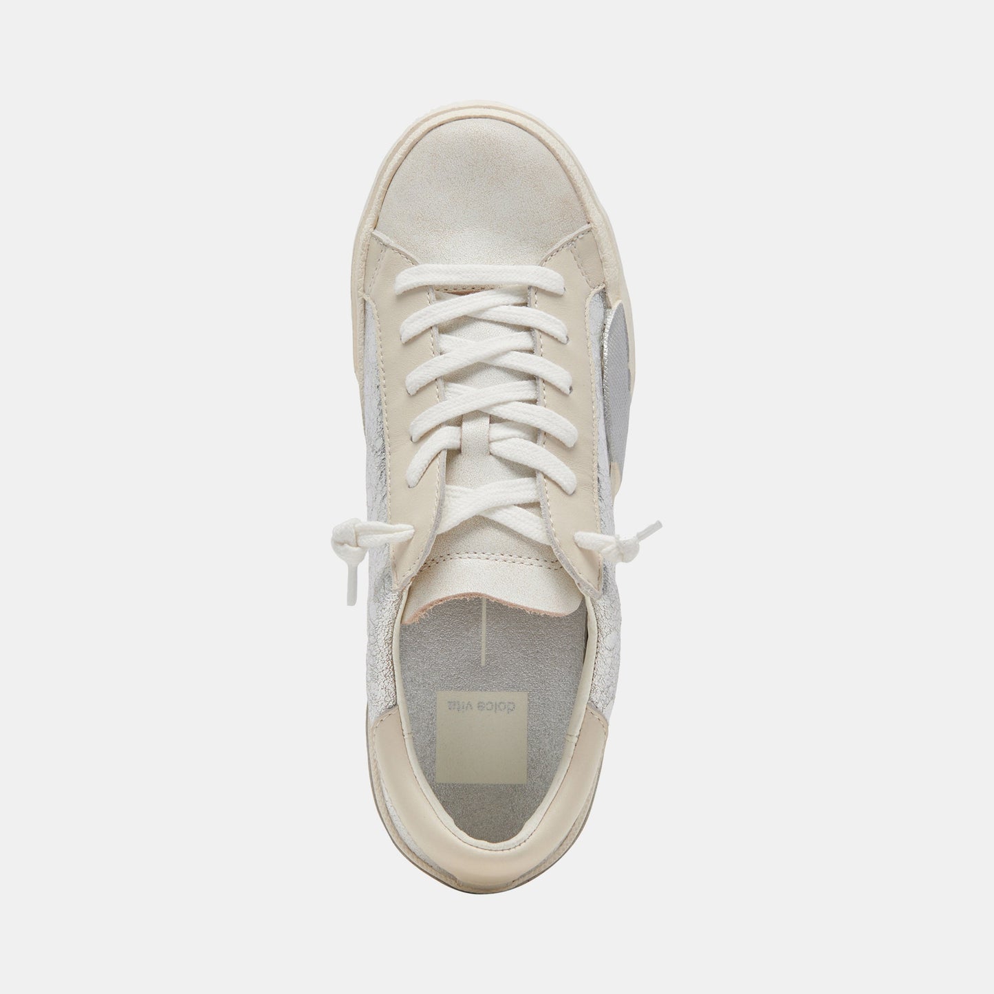 Zina Sneakers Chrome Distressed Leather | Chrome Leather Sneakers
 – Dolce Vita Dolce Vita Discount