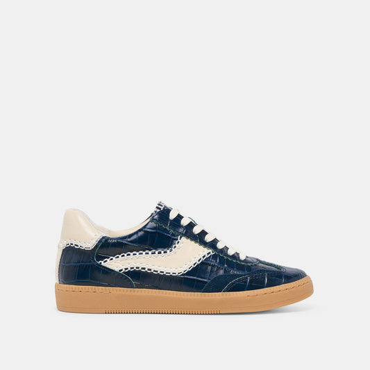 NOTICE STITCH SNEAKERS INK CROCO EMBOSSED LEATHER
 – Dolce Vita Dolce Vita For sale