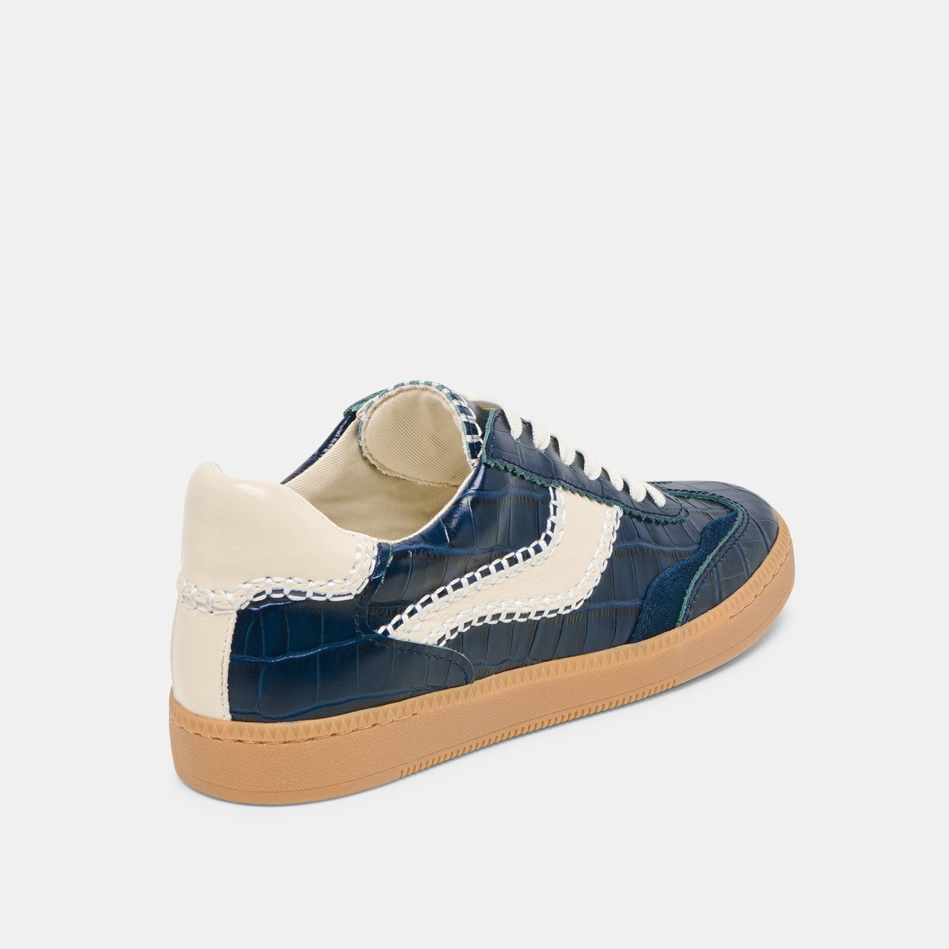 NOTICE STITCH SNEAKERS INK CROCO EMBOSSED LEATHER
 – Dolce Vita Dolce Vita For sale