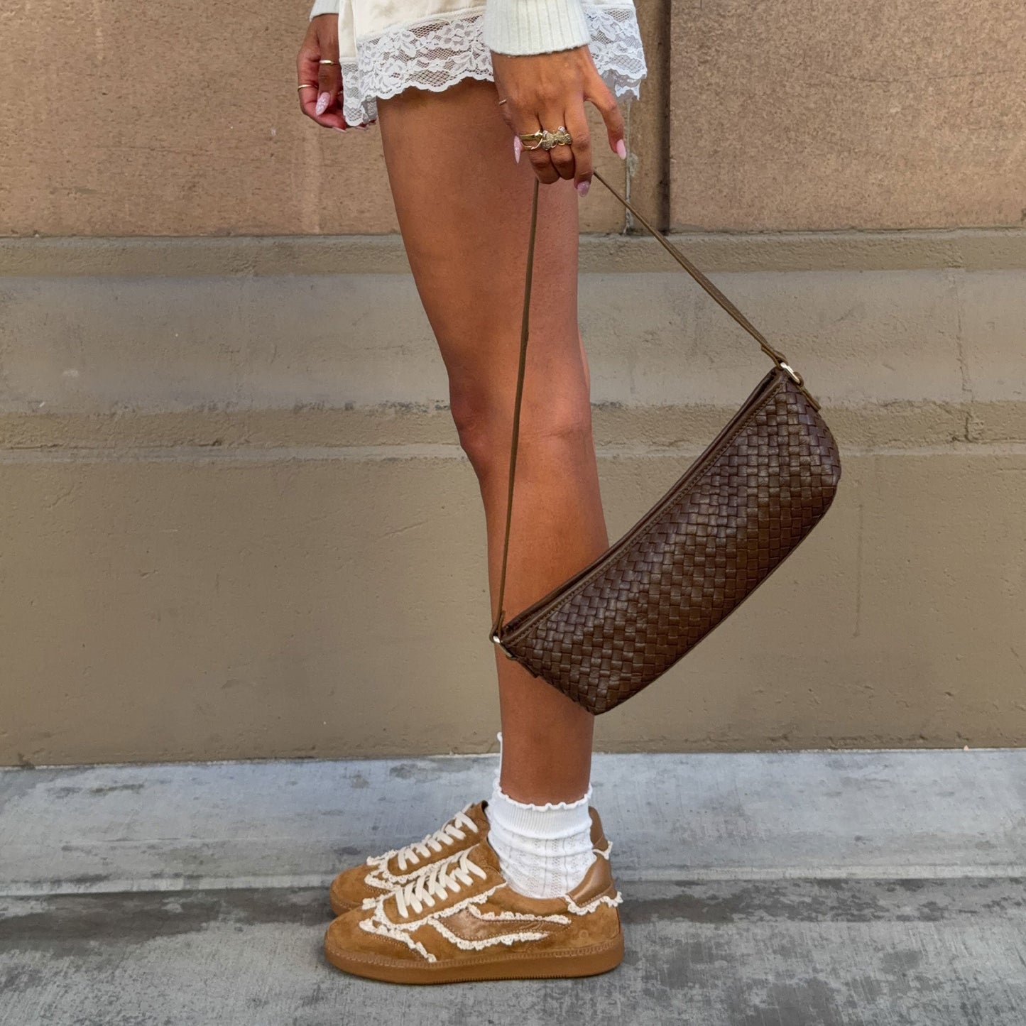 Notice Lace Lt Brown Suede Sneakers Dolce Vita Online