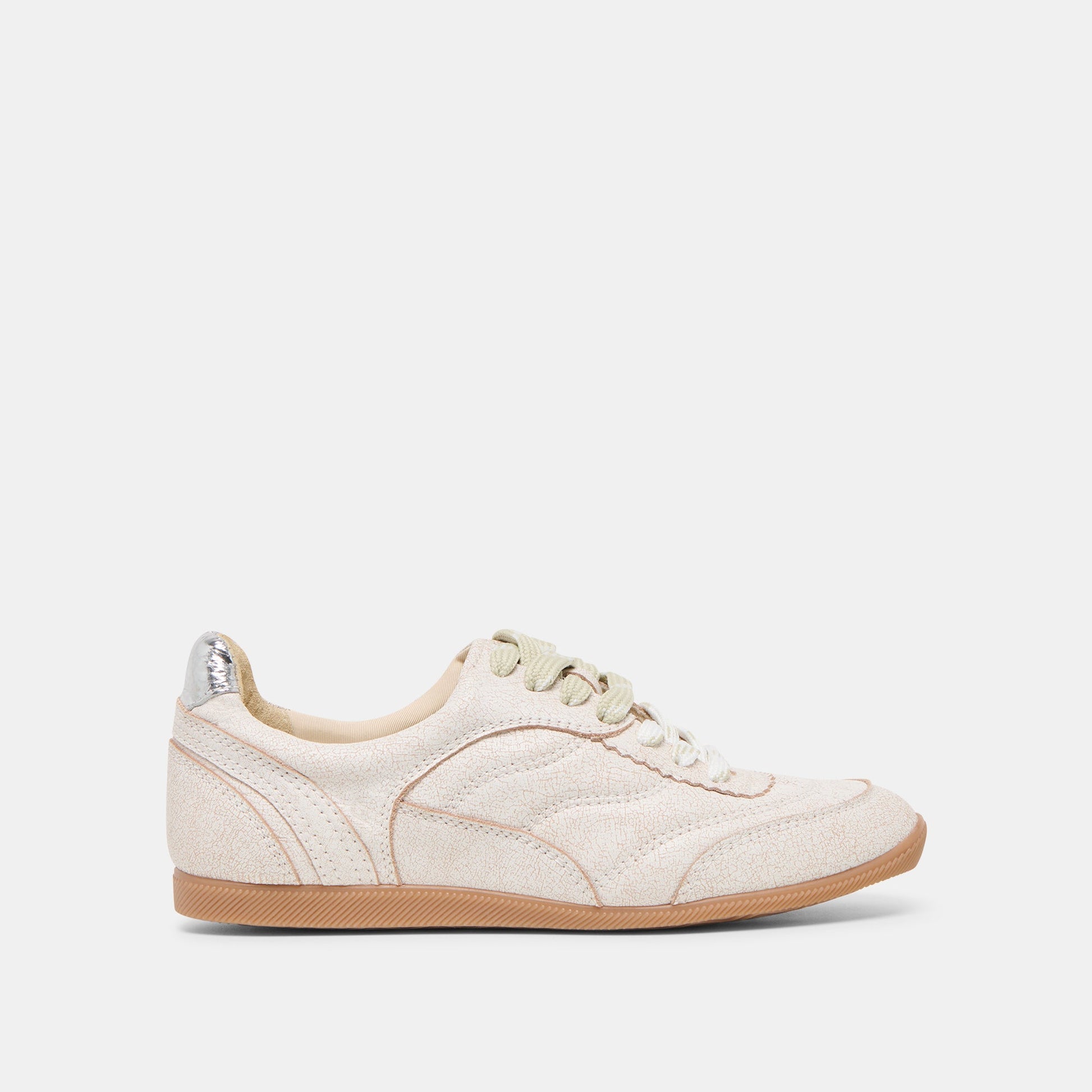 Laini Off White Crackled Leather Sneakers Dolce Vita Outlet
