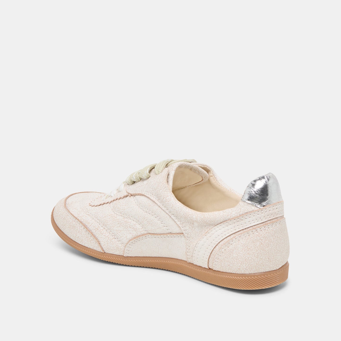 Laini Off White Crackled Leather Sneakers Dolce Vita Outlet