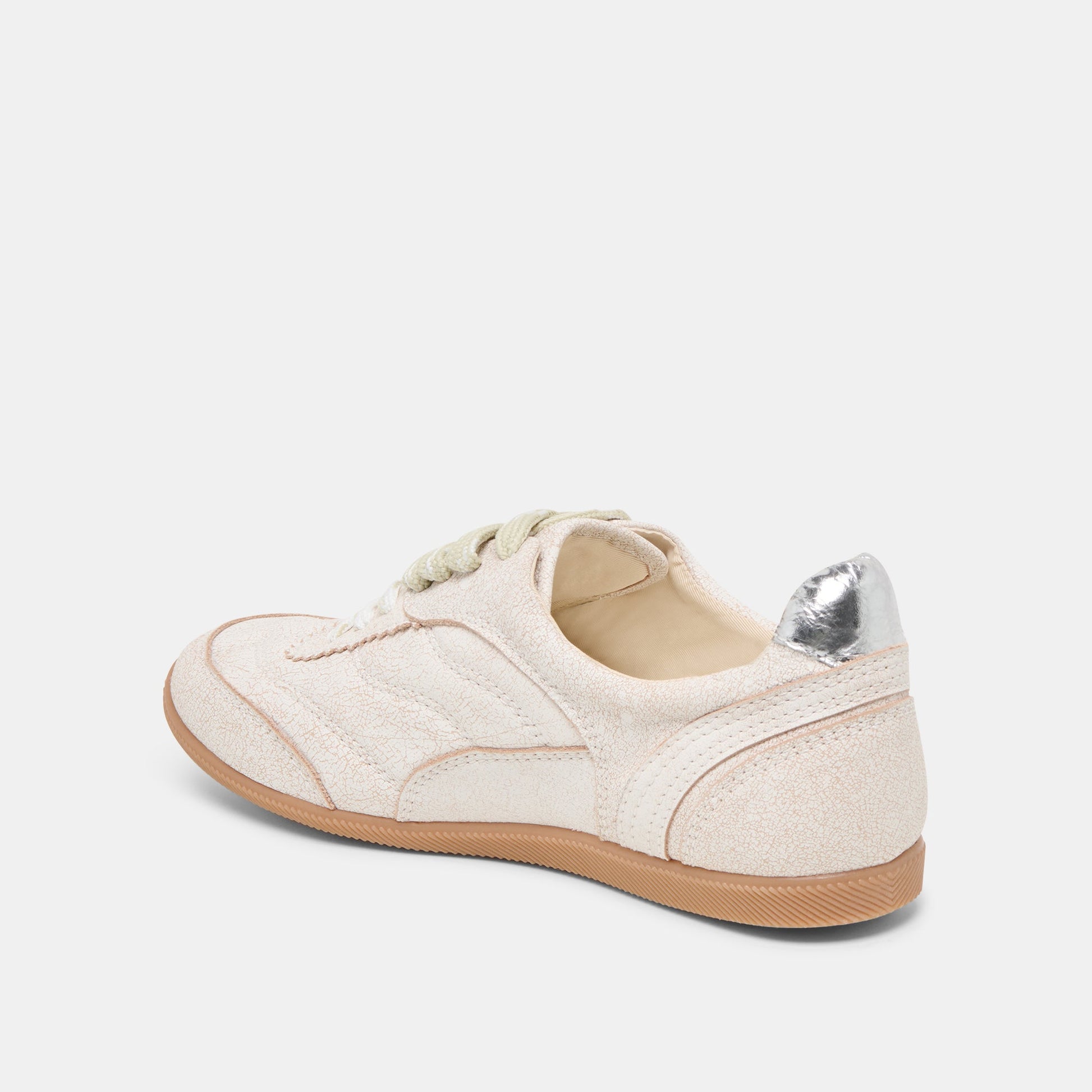 Laini Off White Crackled Leather Sneakers Dolce Vita Outlet