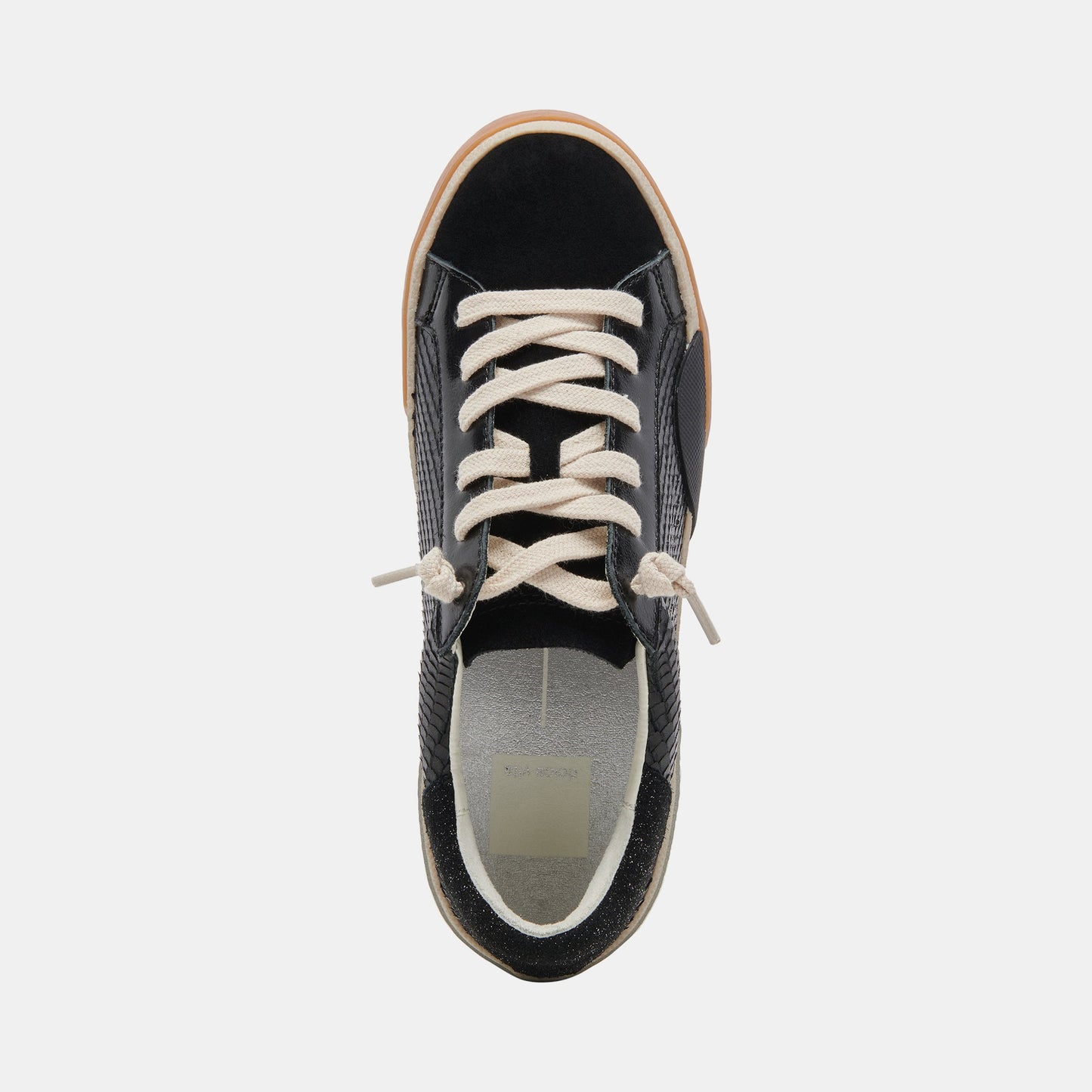 Zina Sneakers Onyx Embossed Leather | Women's Sneakers
 – Dolce Vita Dolce Vita On sale