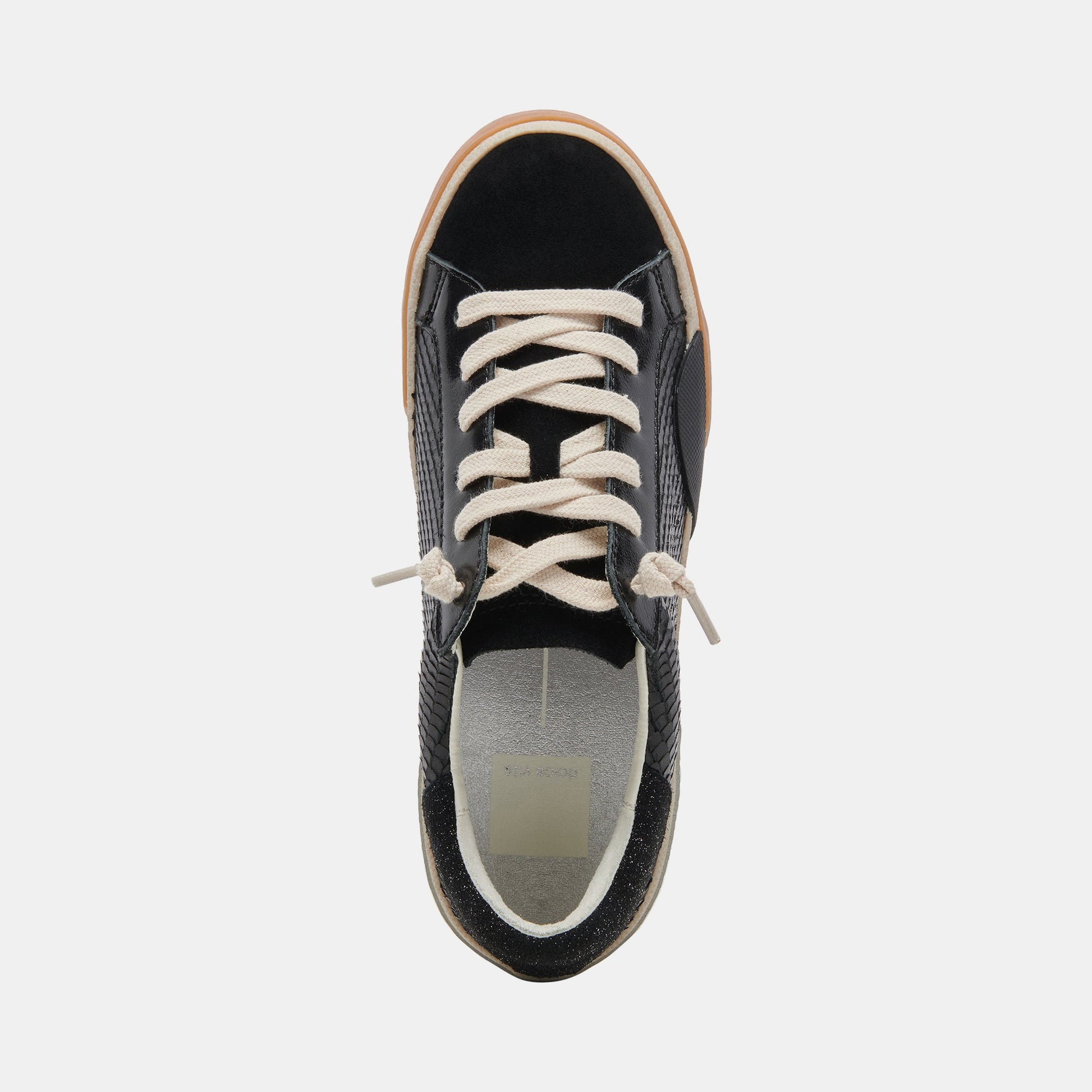 Zina Sneakers Onyx Embossed Leather | Women's Sneakers
 – Dolce Vita Dolce Vita On sale
