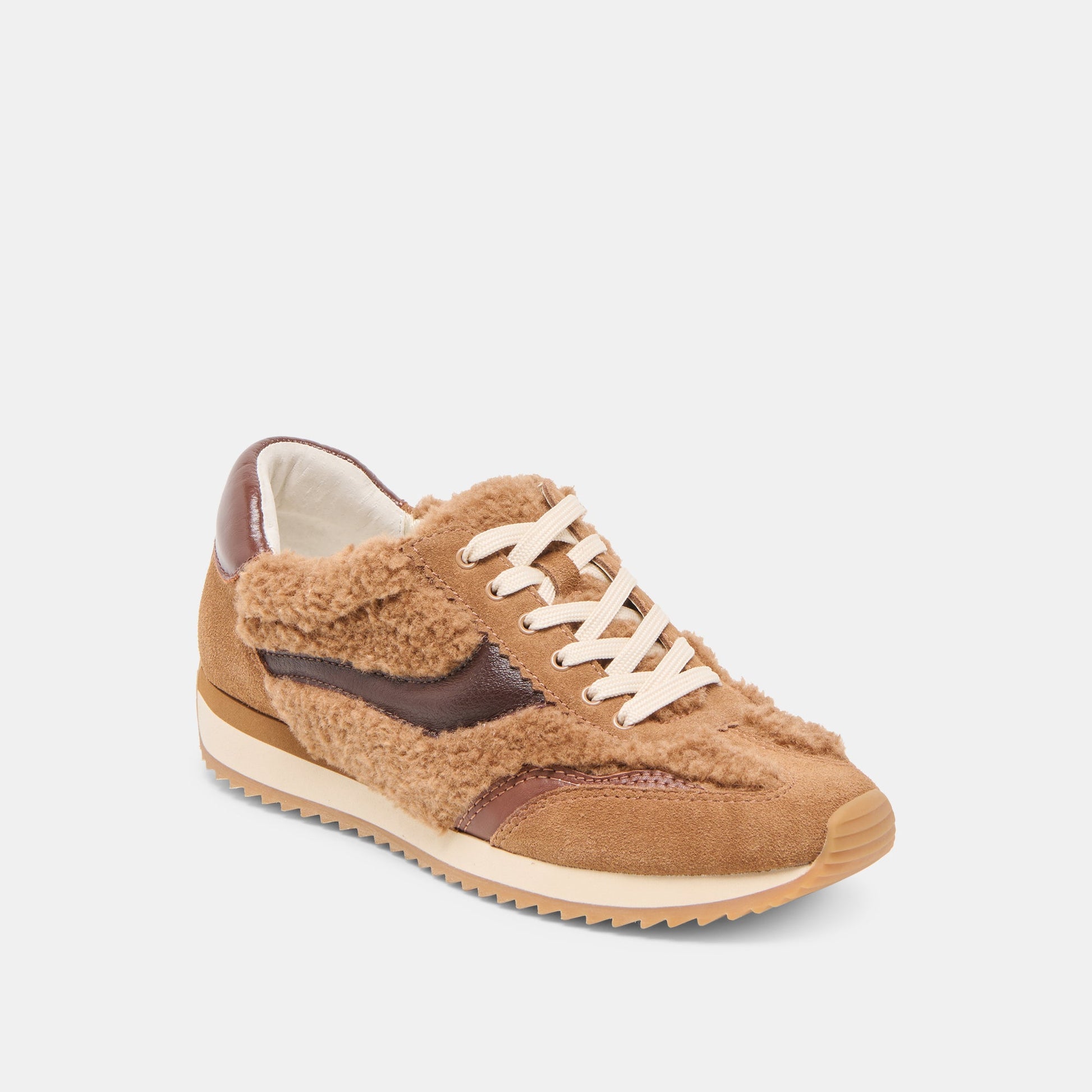 B.NTCD Plush Brown Plush Sneakers Dolce Vita us