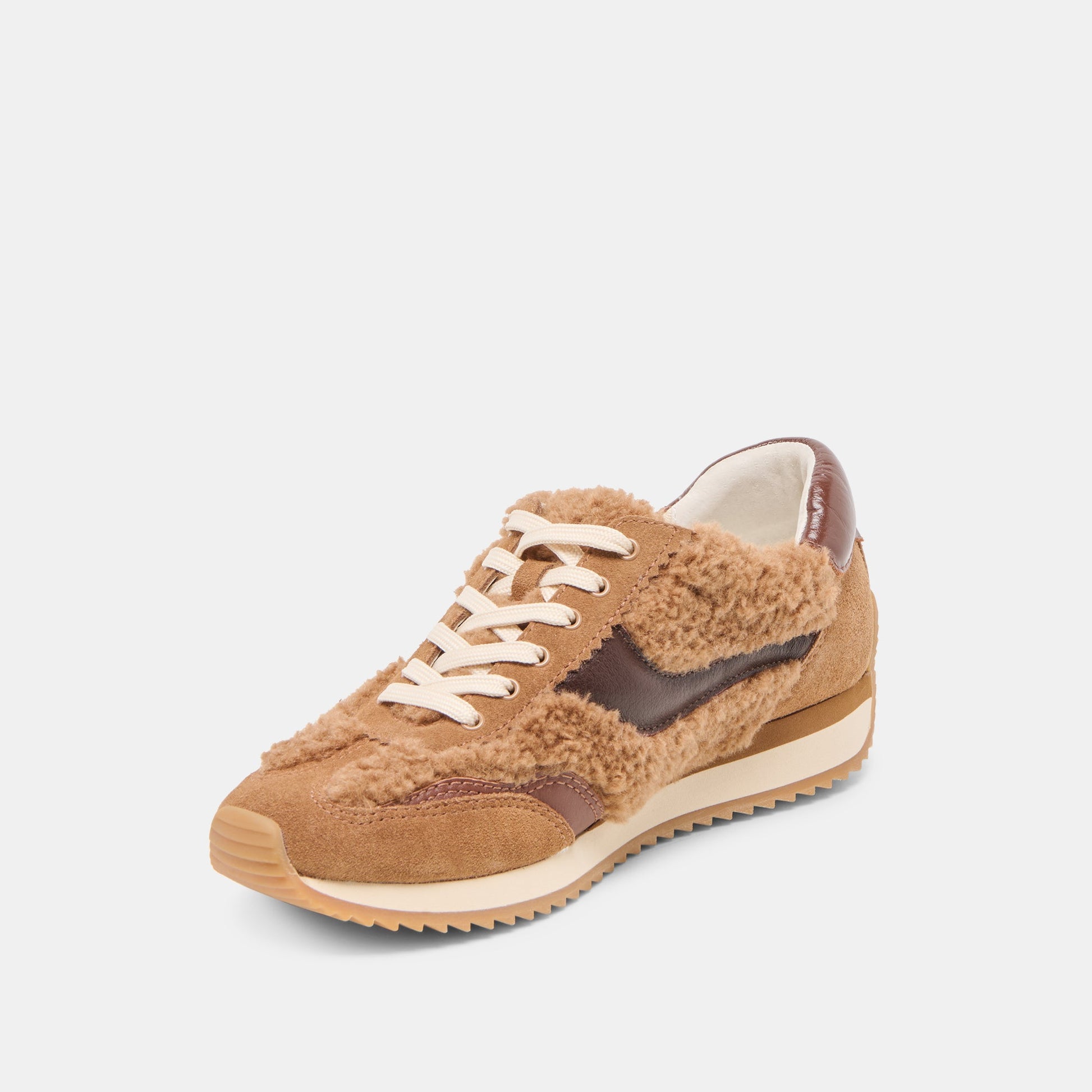 B.NTCD Plush Brown Plush Sneakers Dolce Vita us