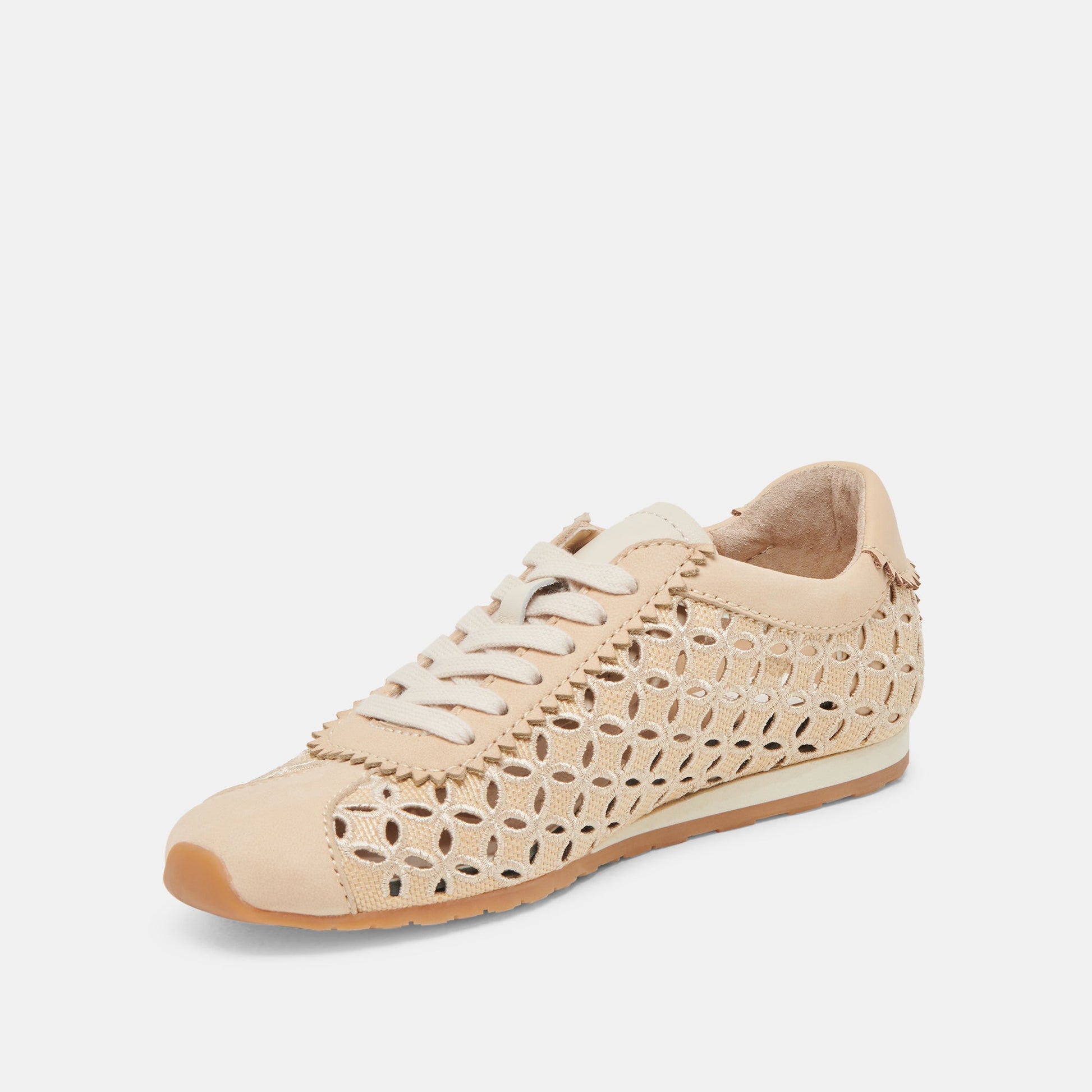 DANIE EYELET PERF SNEAKERS LT NATURAL RAFFIA
 – Dolce Vita Dolce Vita New