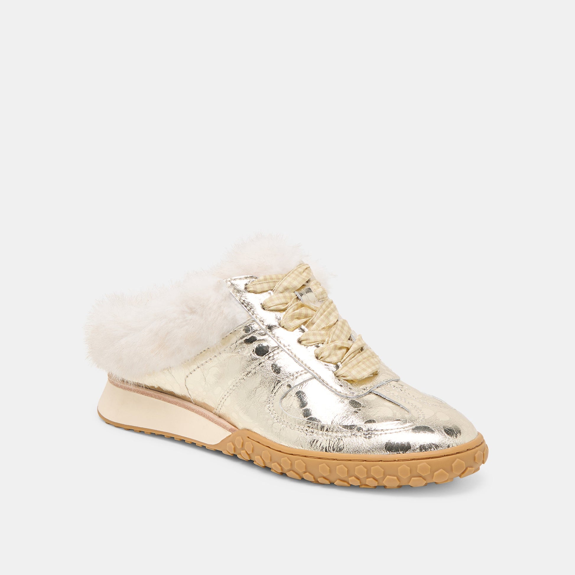 Izzey Plush Platinum Leather Sneakers Dolce Vita Discount