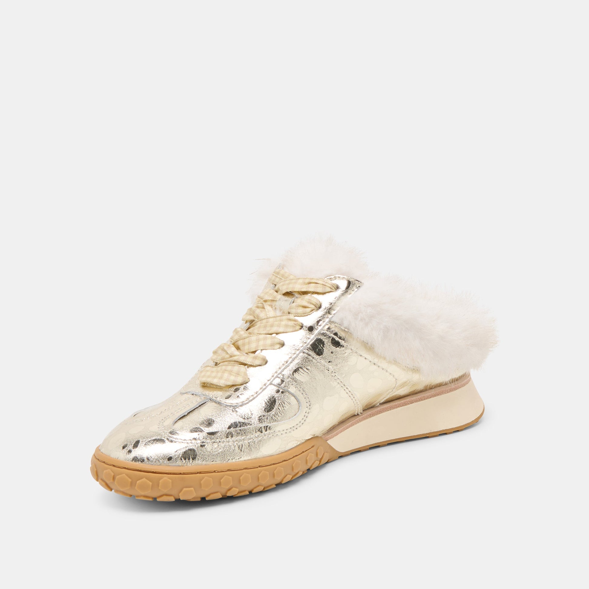Izzey Plush Platinum Leather Sneakers Dolce Vita Discount