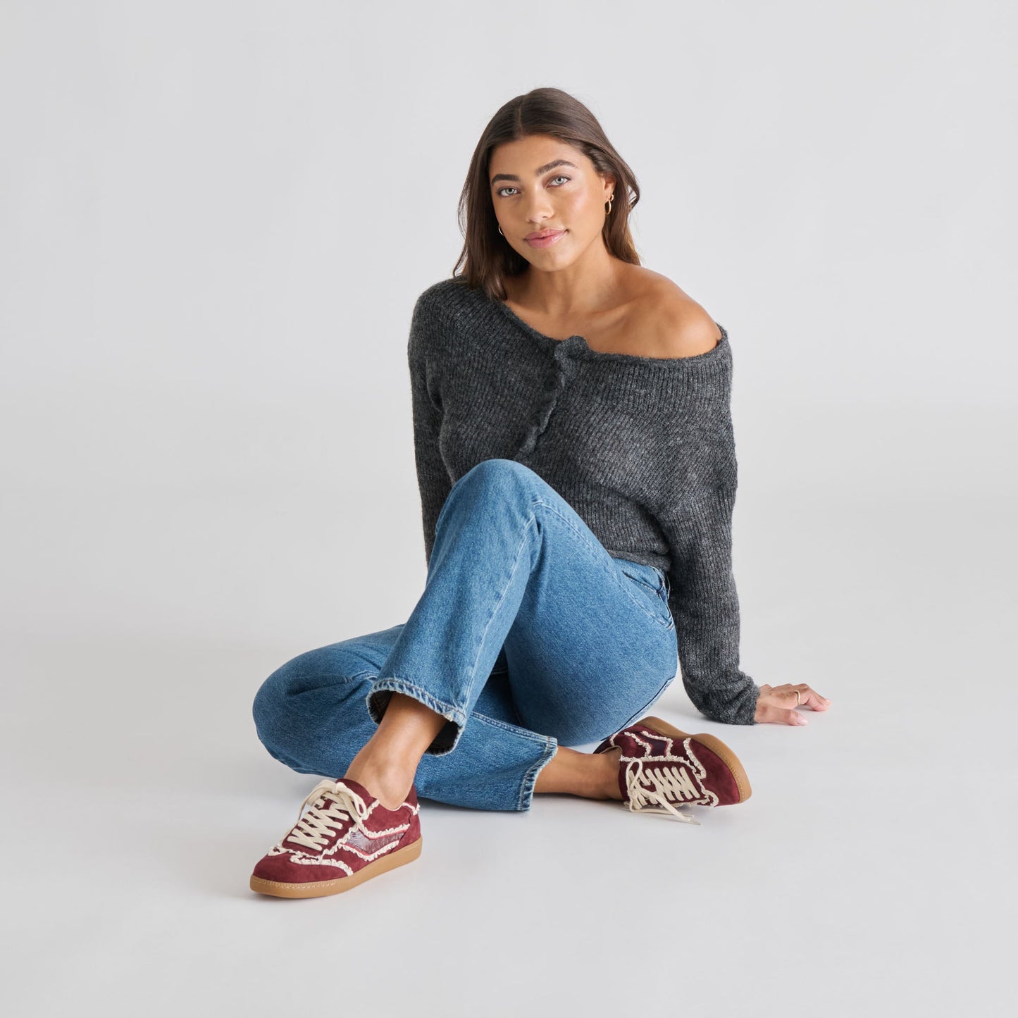 Notice Lace Oxblood Suede Sneakers Dolce Vita Online