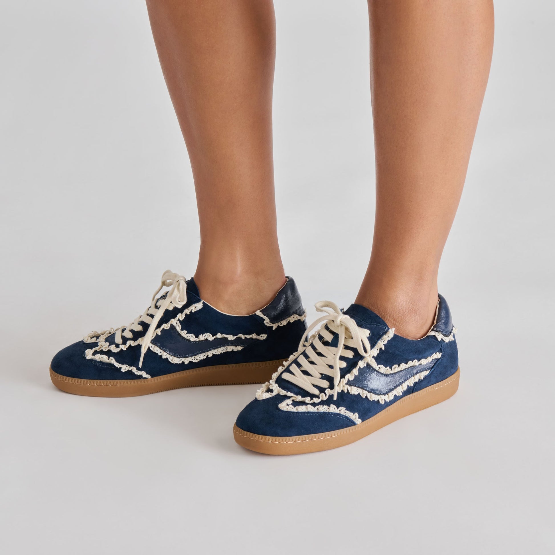 Notice Lace Navy Suede Sneakers Dolce Vita Outlet